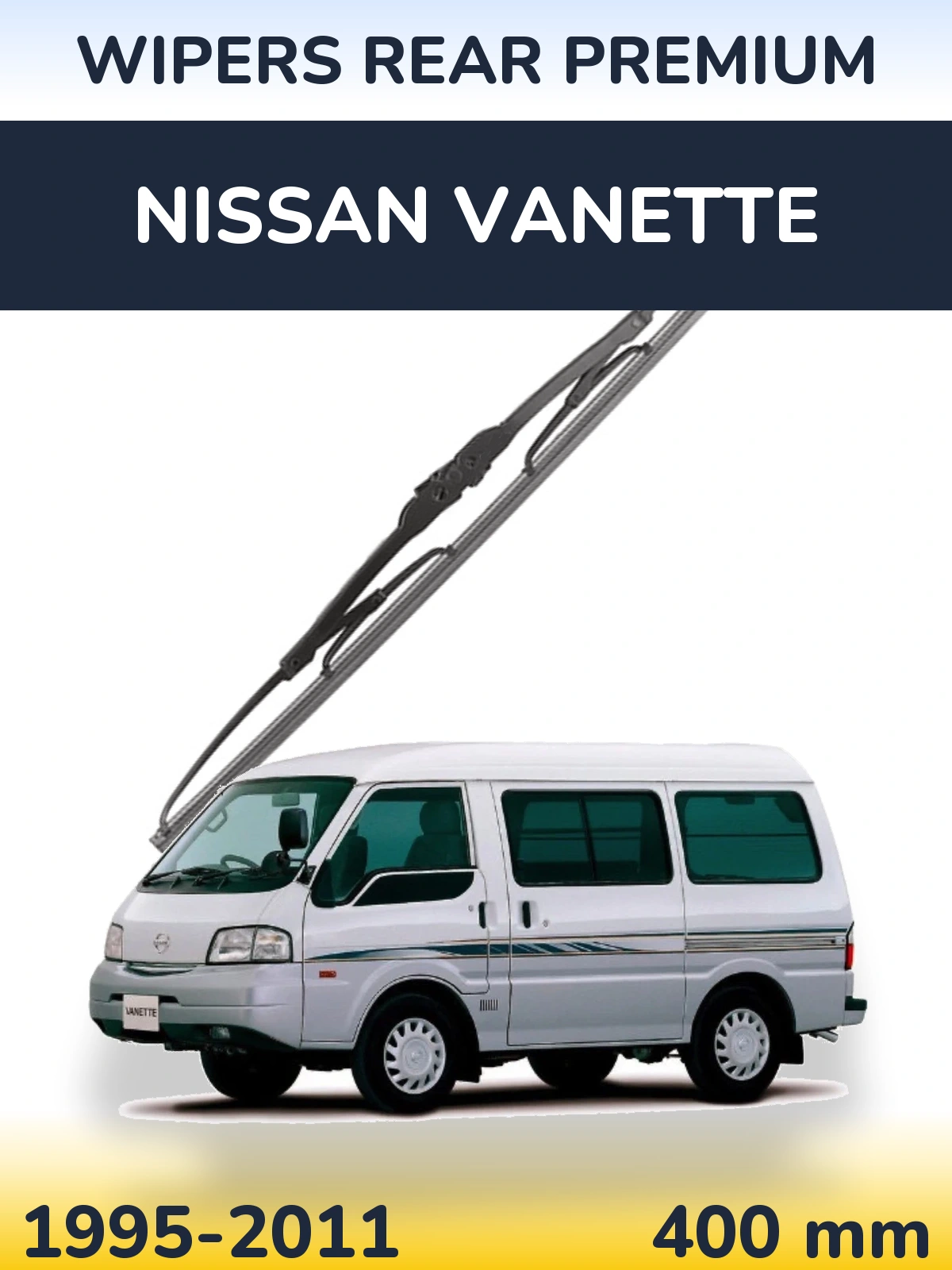 Rear wiper blade WIPERS REAR PREMIUM 400 mm for Nissan Vanette 1995-2011