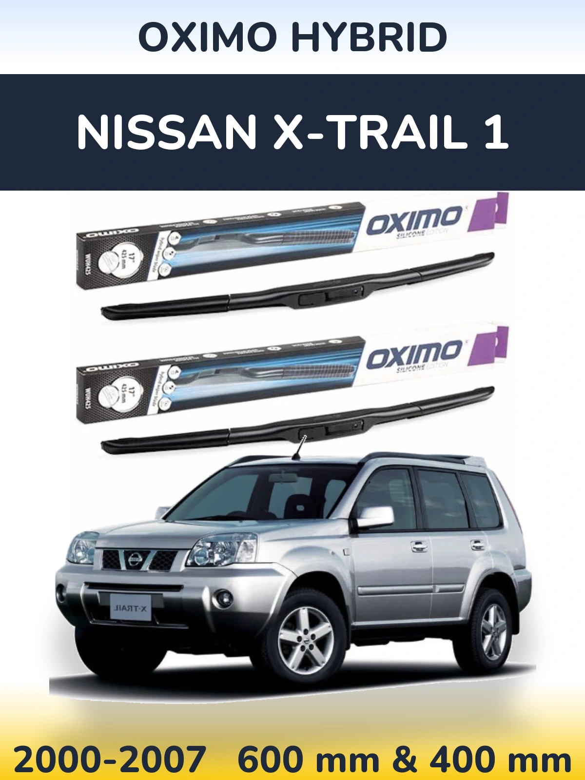 Torkarblad Oximo Hybrid för Nissan X-Trail 1