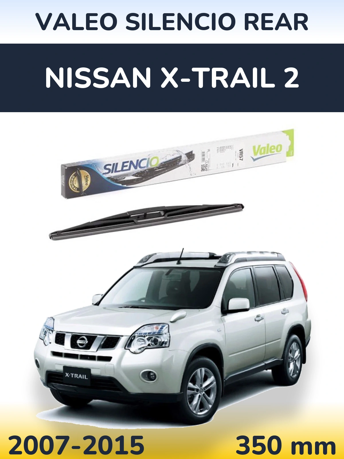 Torkarblad Valeo Silencio Rear för Nissan X-Trail 2