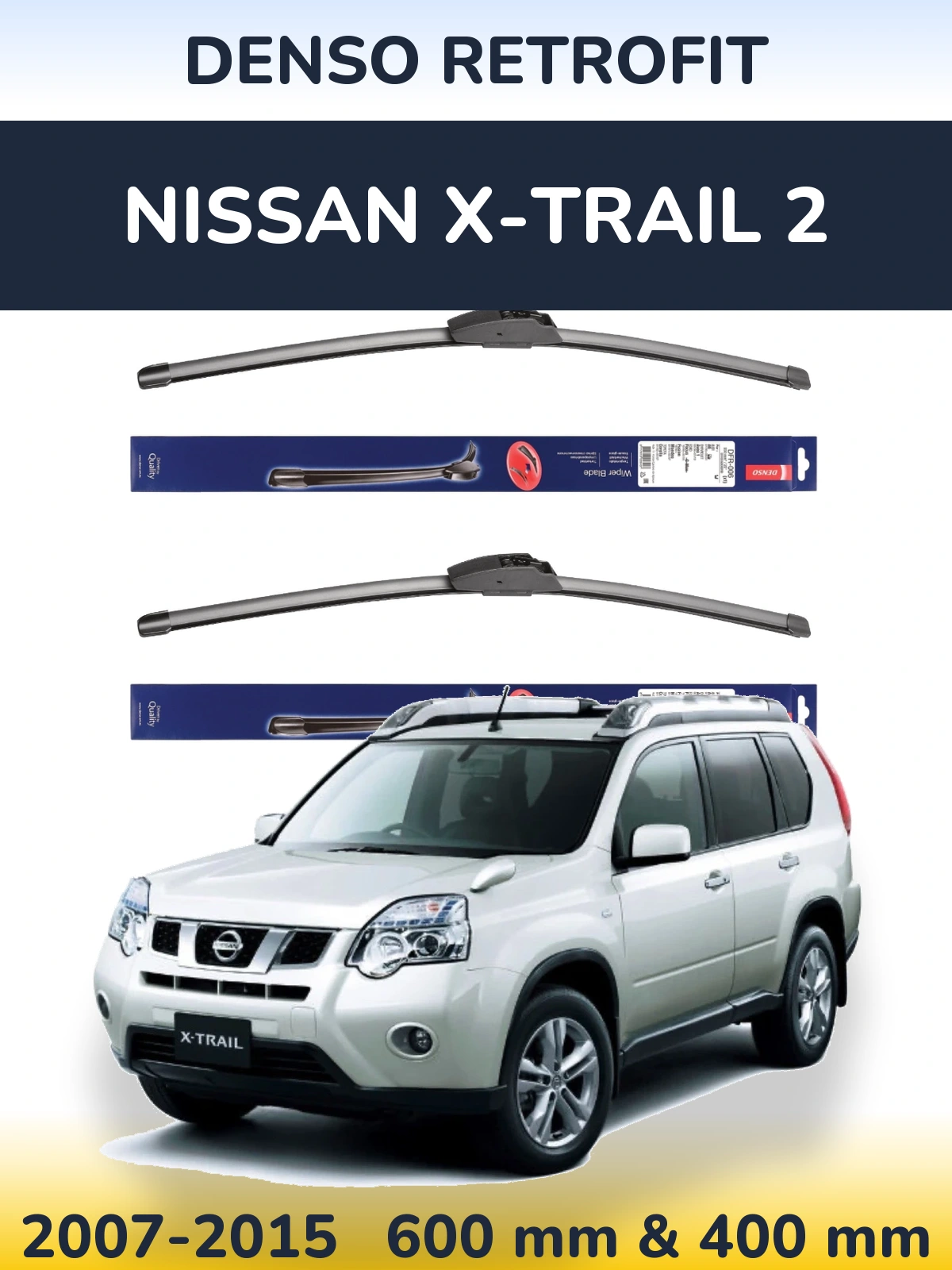 Torkarblad Denso Retrofit för Nissan X-Trail 2