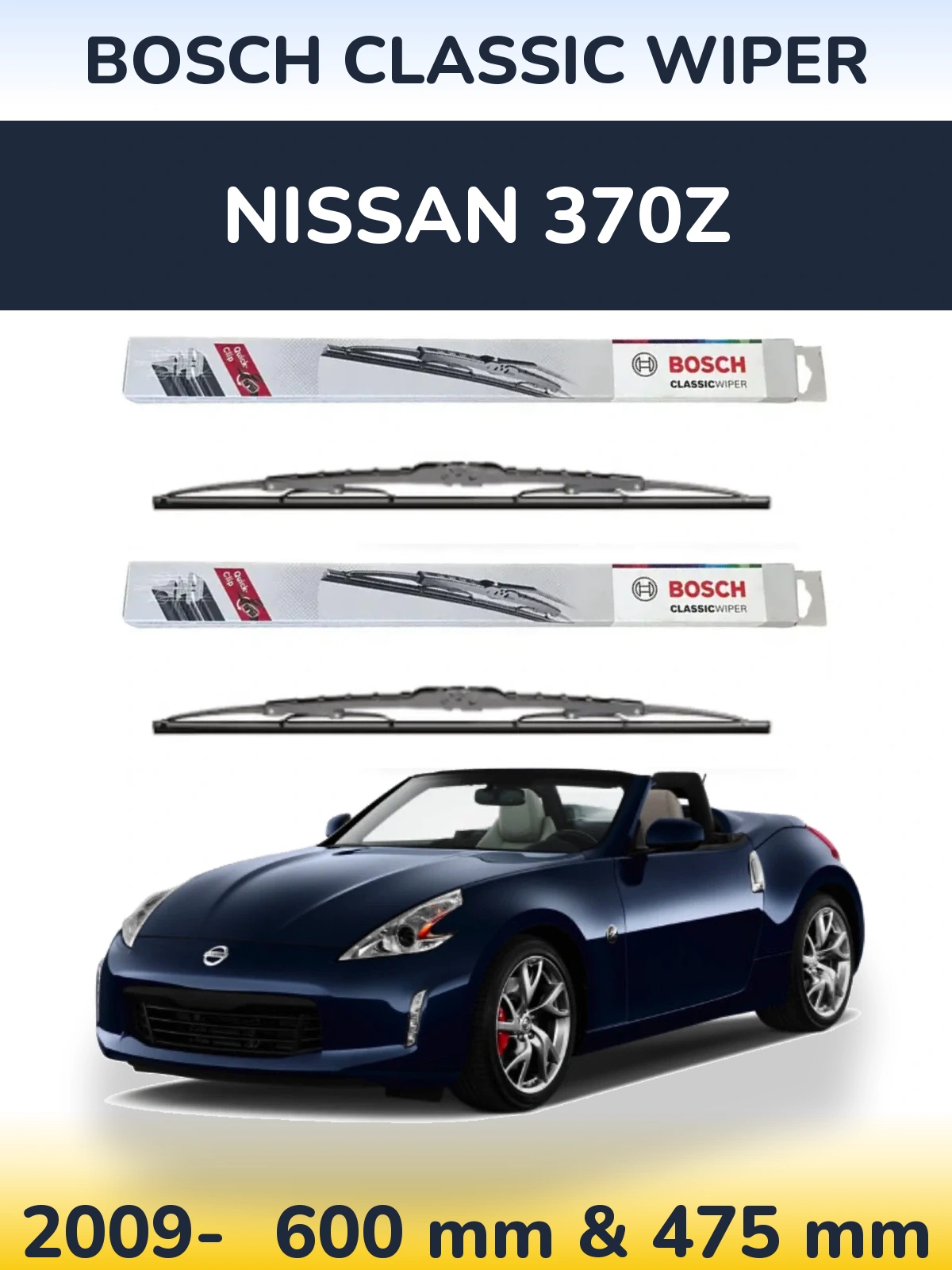 Torkarblad BOSCH Classic Wiper för Nissan 370Z
