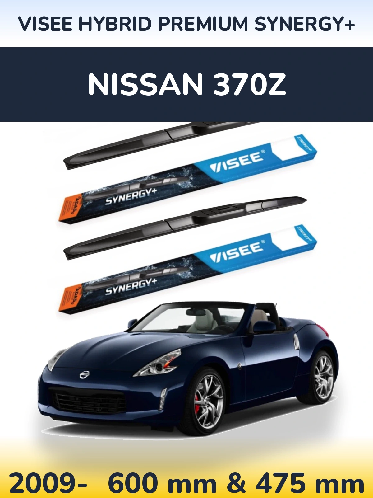 Torkarblad VISEE HYBRID PREMIUM SYNERGY+ för Nissan 370Z