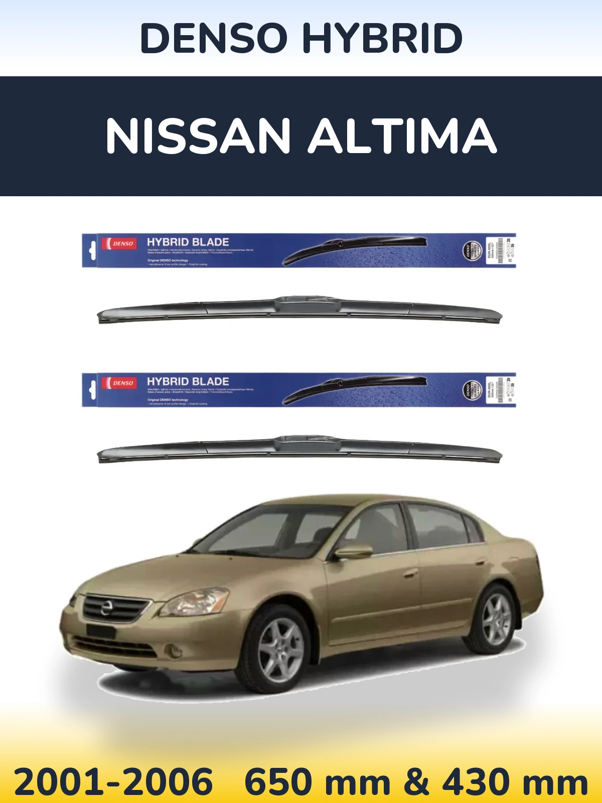 Torkarblad Denso Hybrid för Nissan Altima