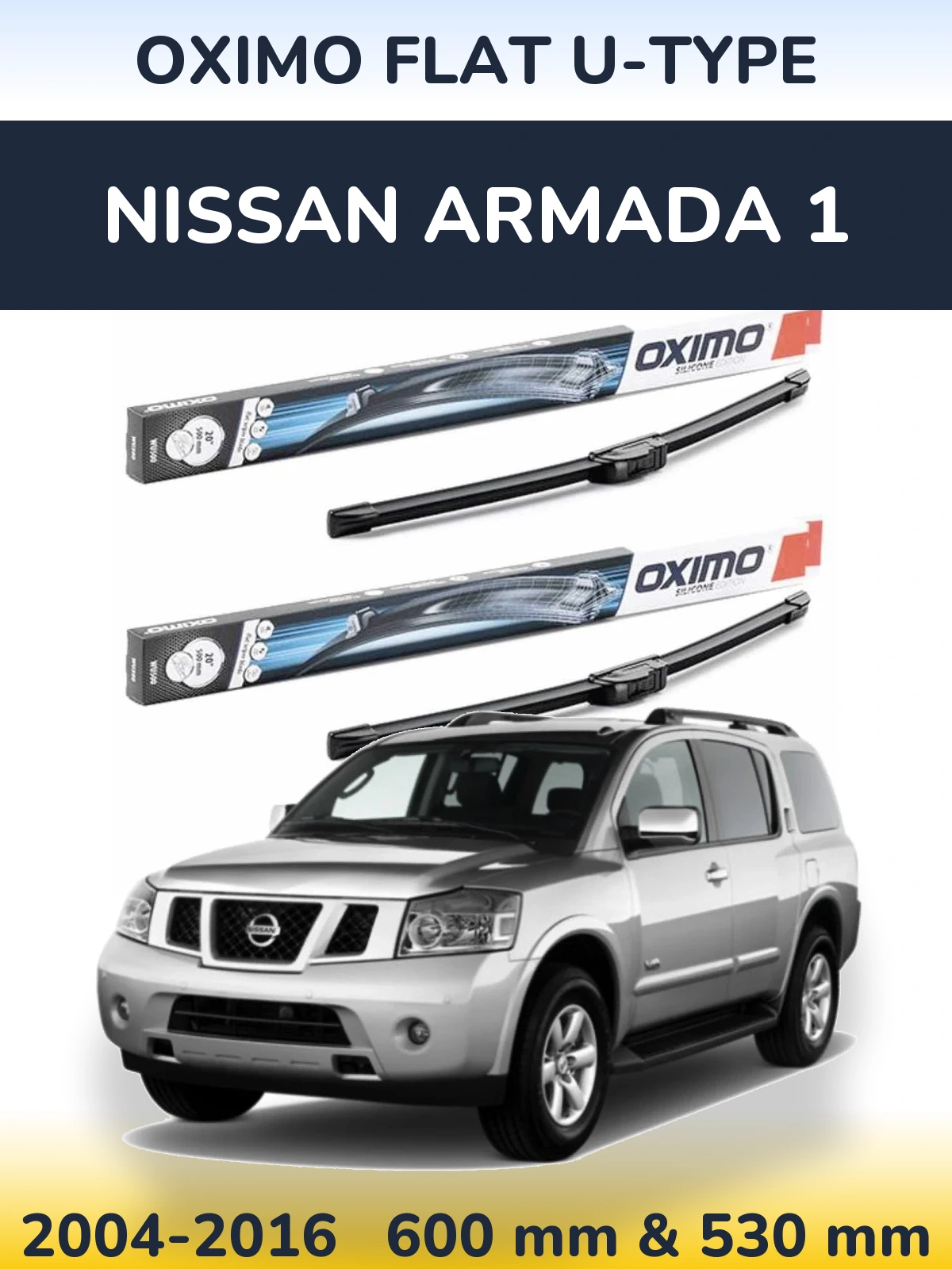 Torkarblad Oximo Flat U-type för Nissan Armada 1