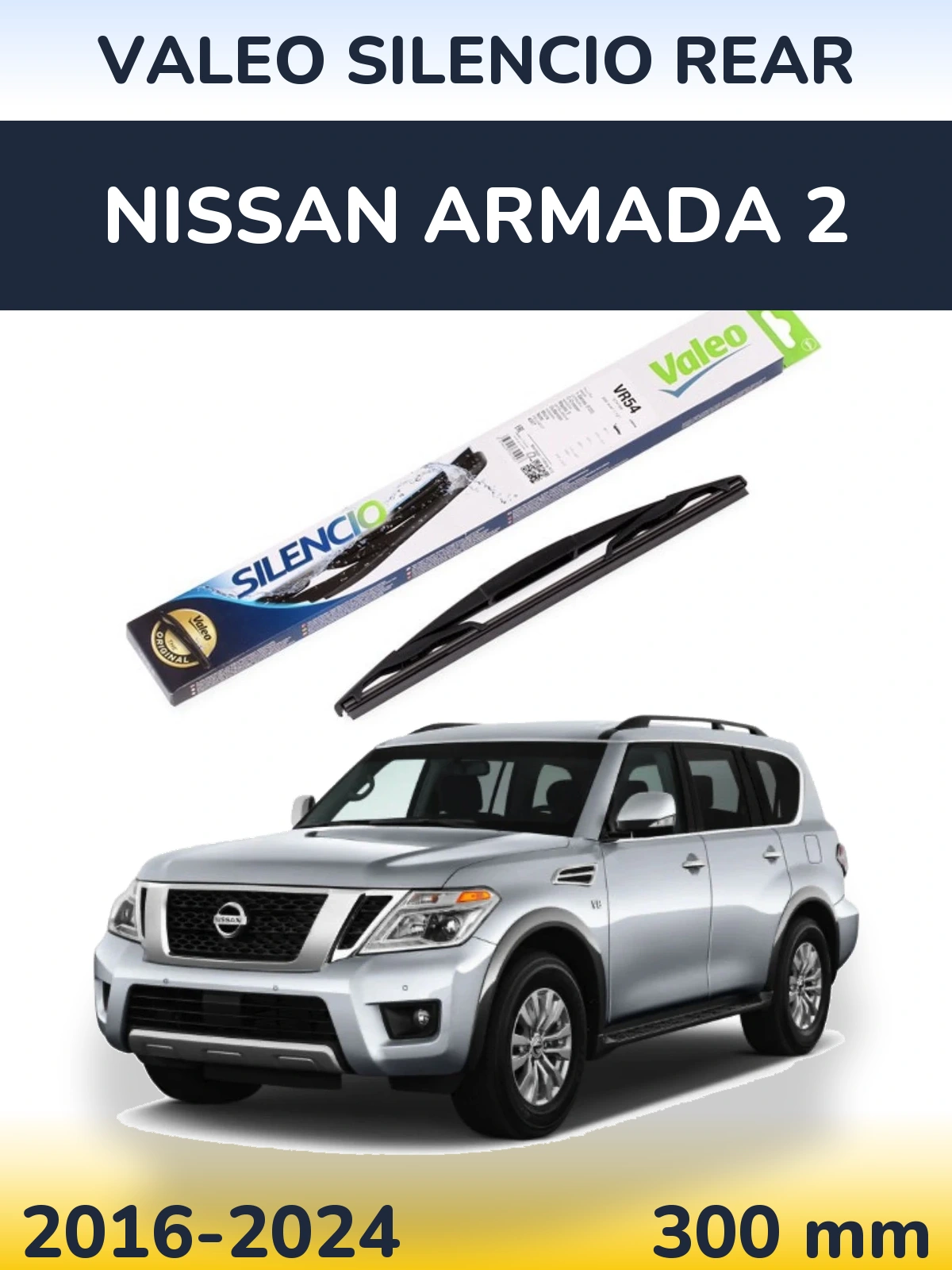 Torkarblad Valeo Silencio Rear för Nissan Armada 2