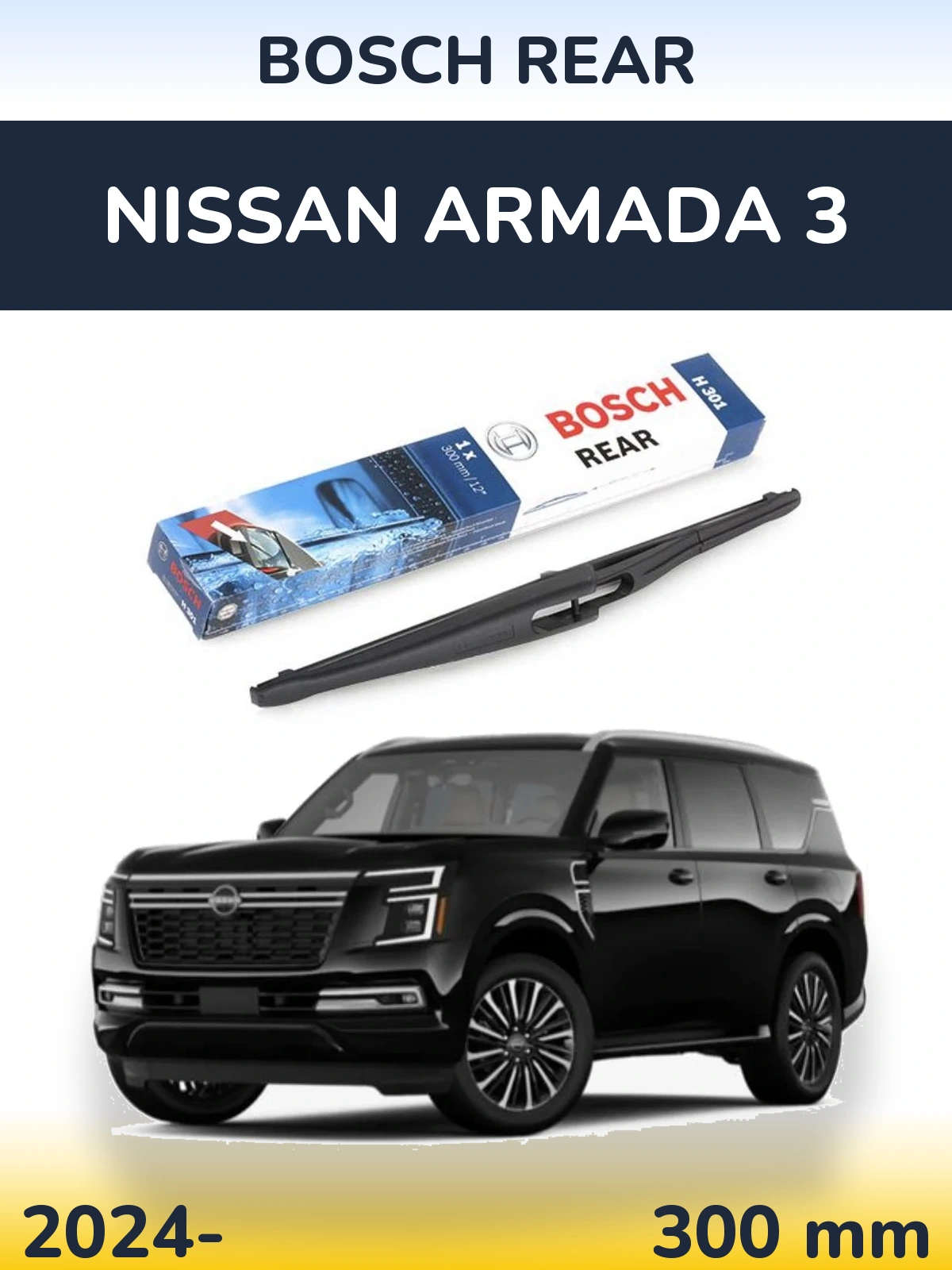 Torkarblad BOSCH Rear för Nissan Armada 3