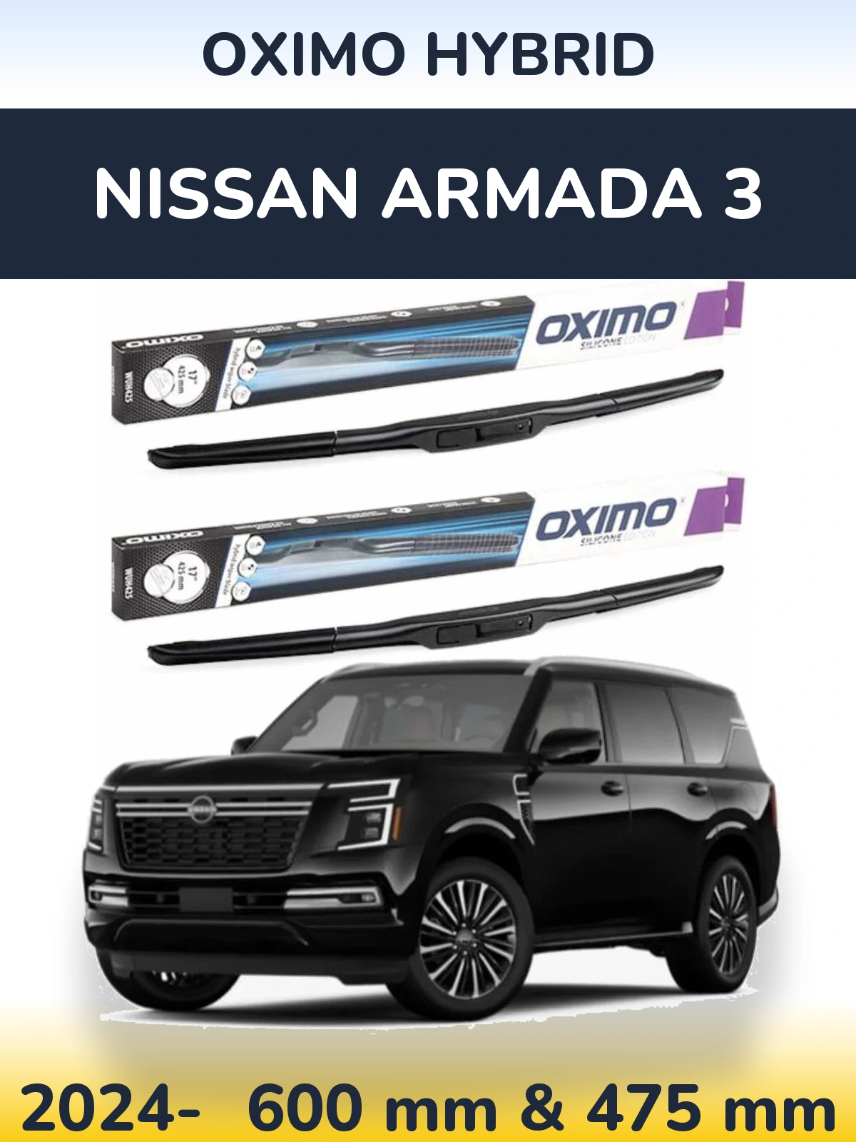 Torkarblad Oximo Hybrid för Nissan Armada 3