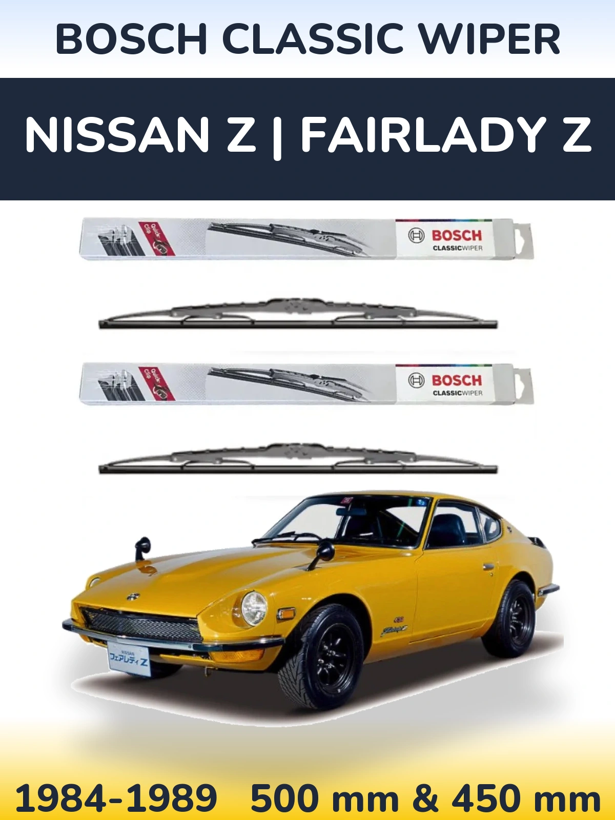 Torkarblad BOSCH Classic Wiper för Nissan Z | Fairlady Z