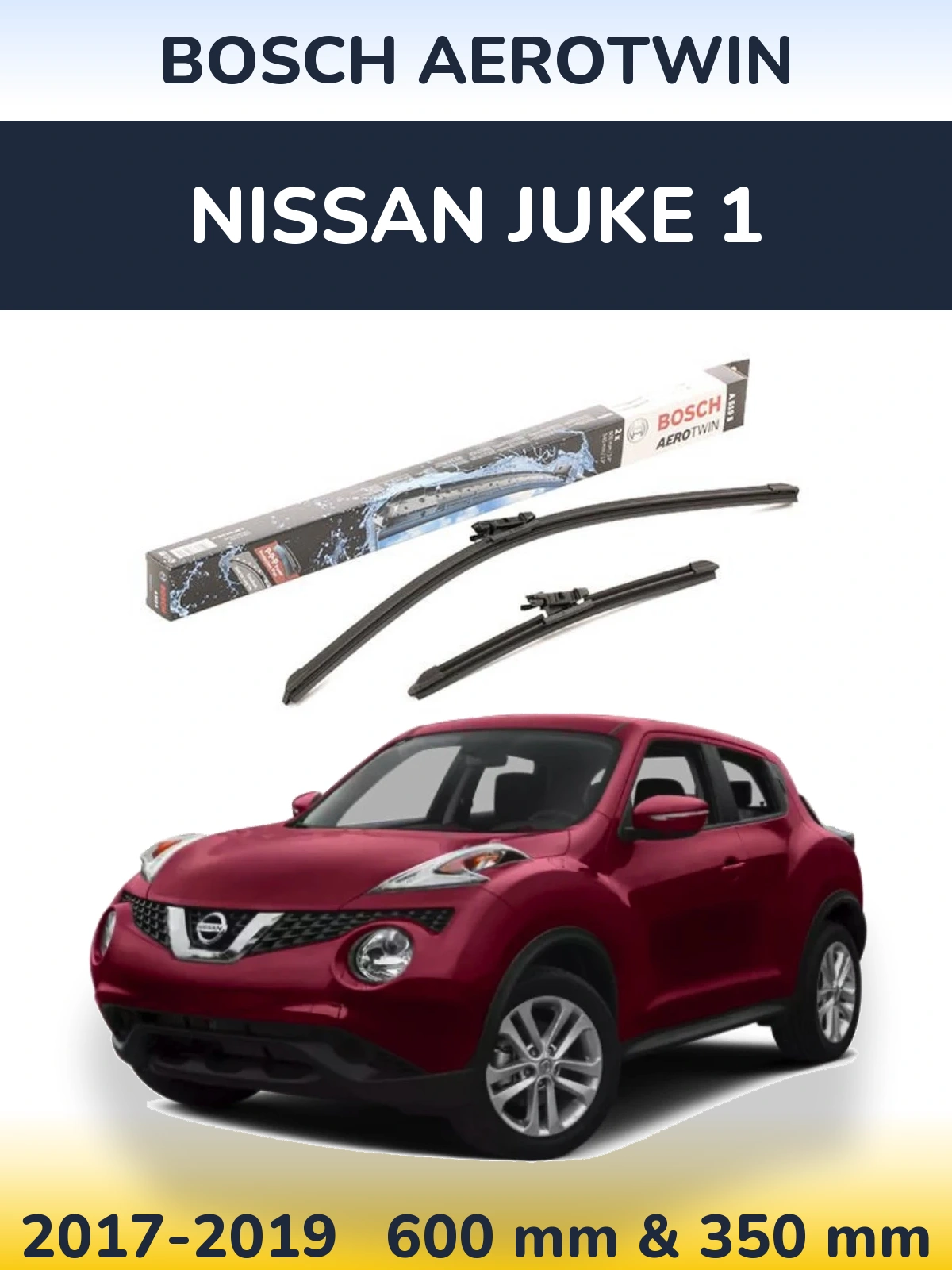 Torkarblad BOSCH AeroTwin för Nissan Juke 1