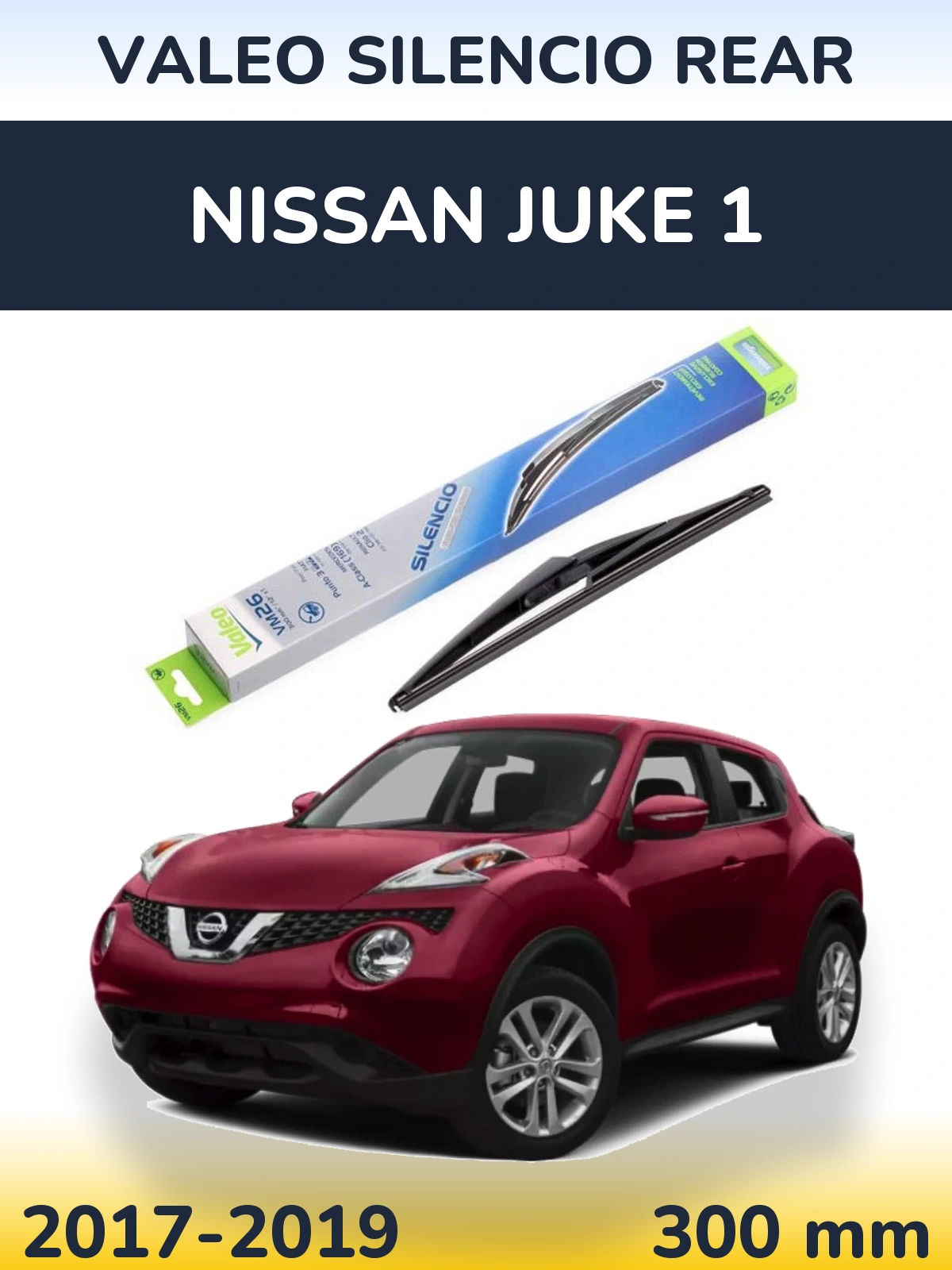 Torkarblad Valeo Silencio Rear för Nissan Juke 1