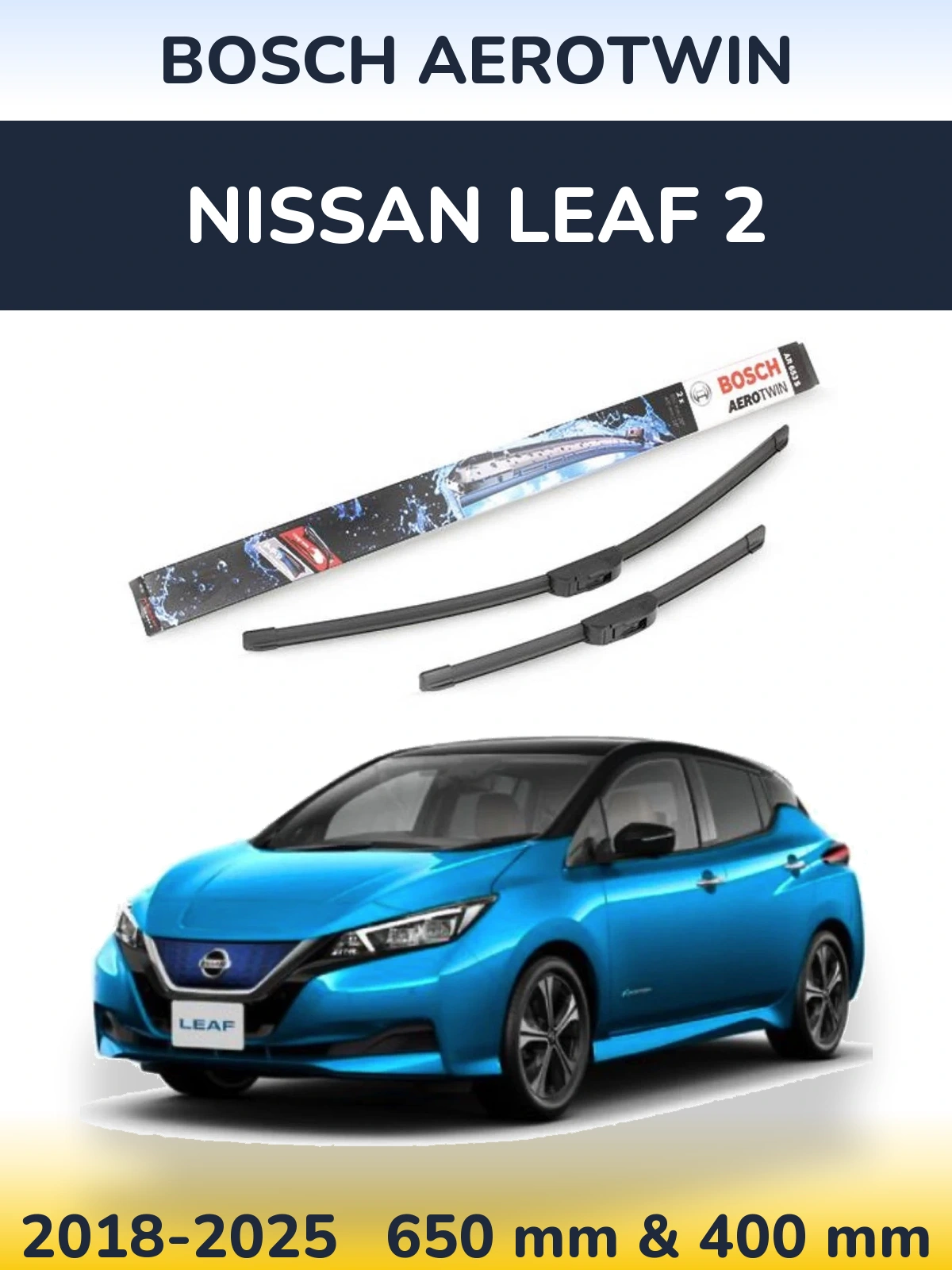 Torkarblad BOSCH AeroTwin för Nissan Leaf 2