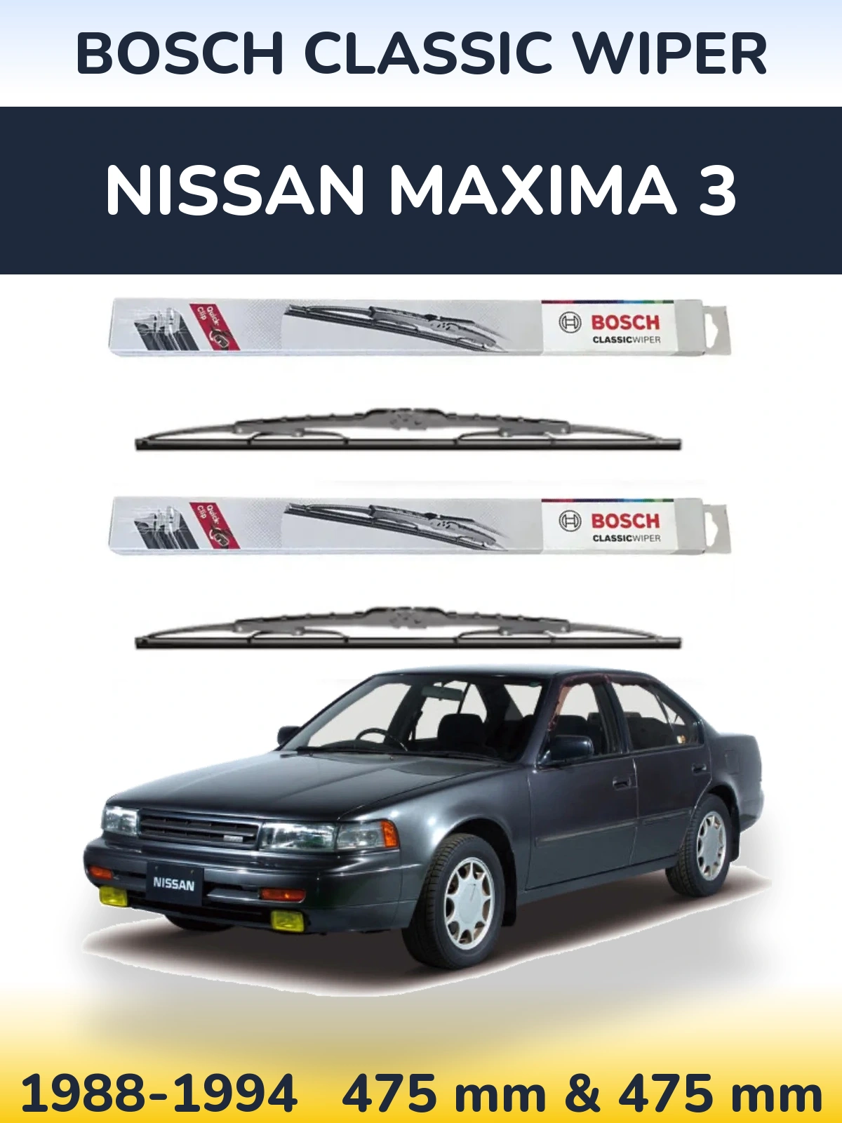 Torkarblad BOSCH Classic Wiper för Nissan Maxima 3