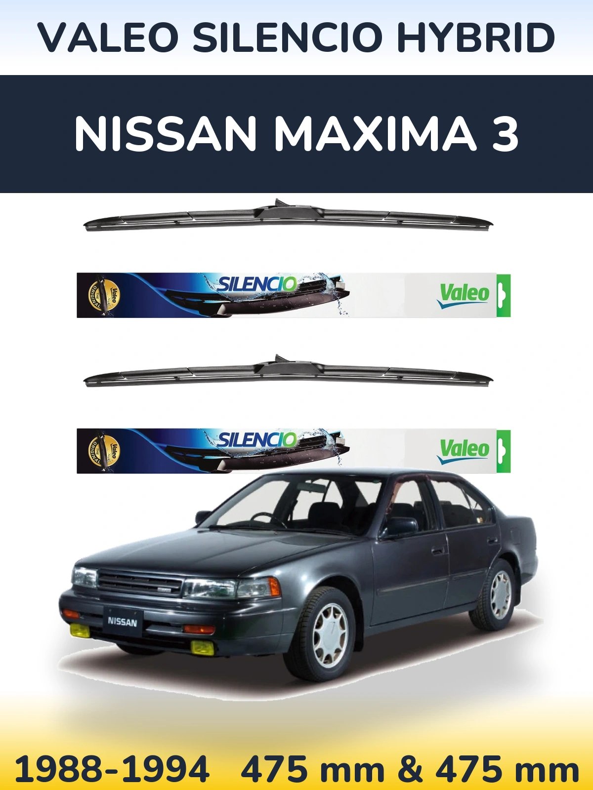 Torkarblad Valeo Silencio Hybrid för Nissan Maxima 3