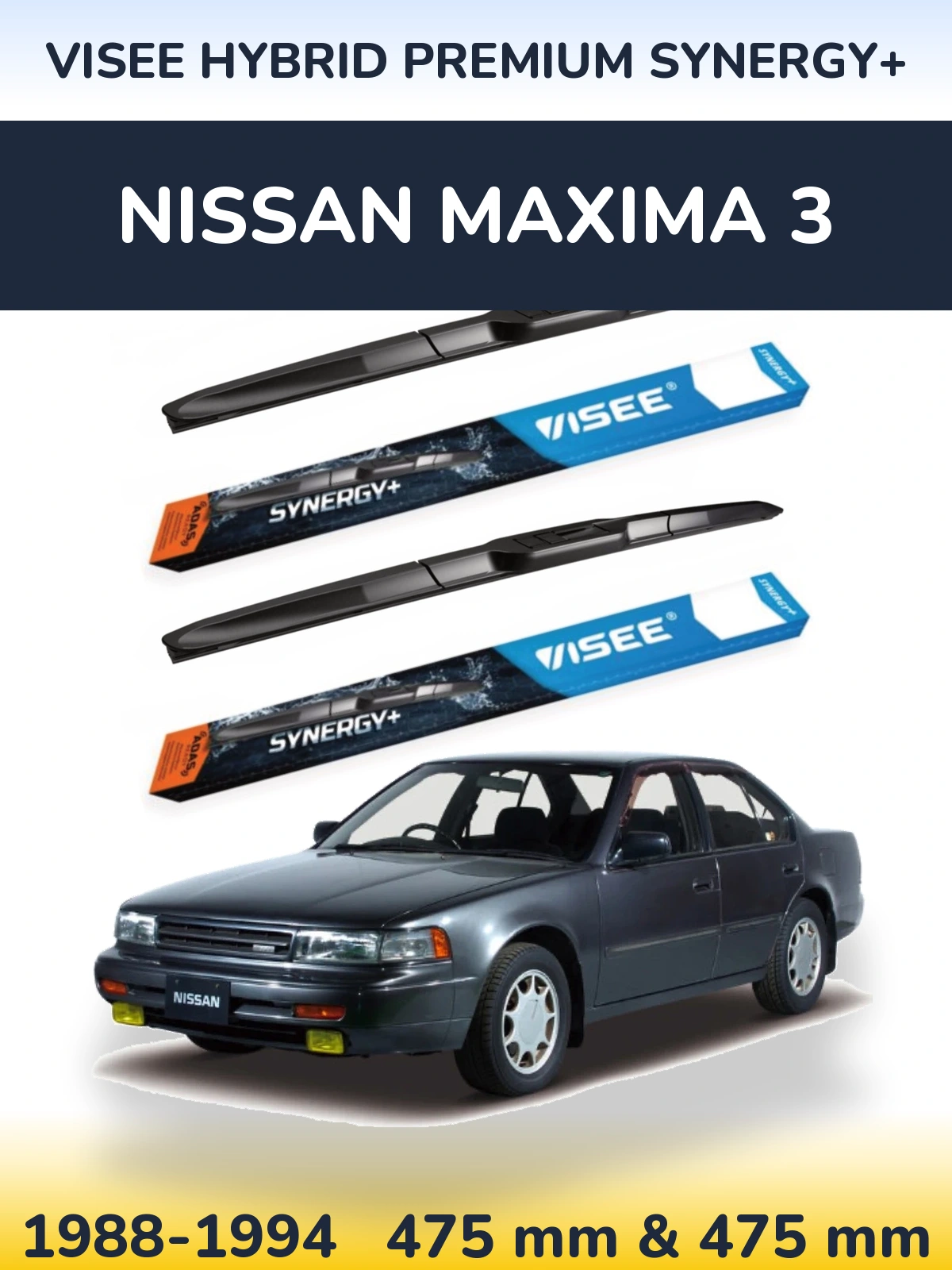 Torkarblad VISEE HYBRID PREMIUM SYNERGY+ för Nissan Maxima 3