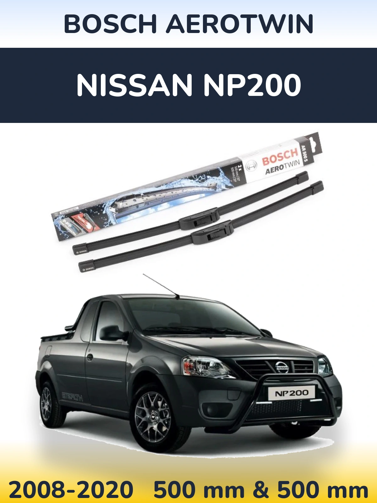Torkarblad BOSCH AeroTwin för Nissan NP200