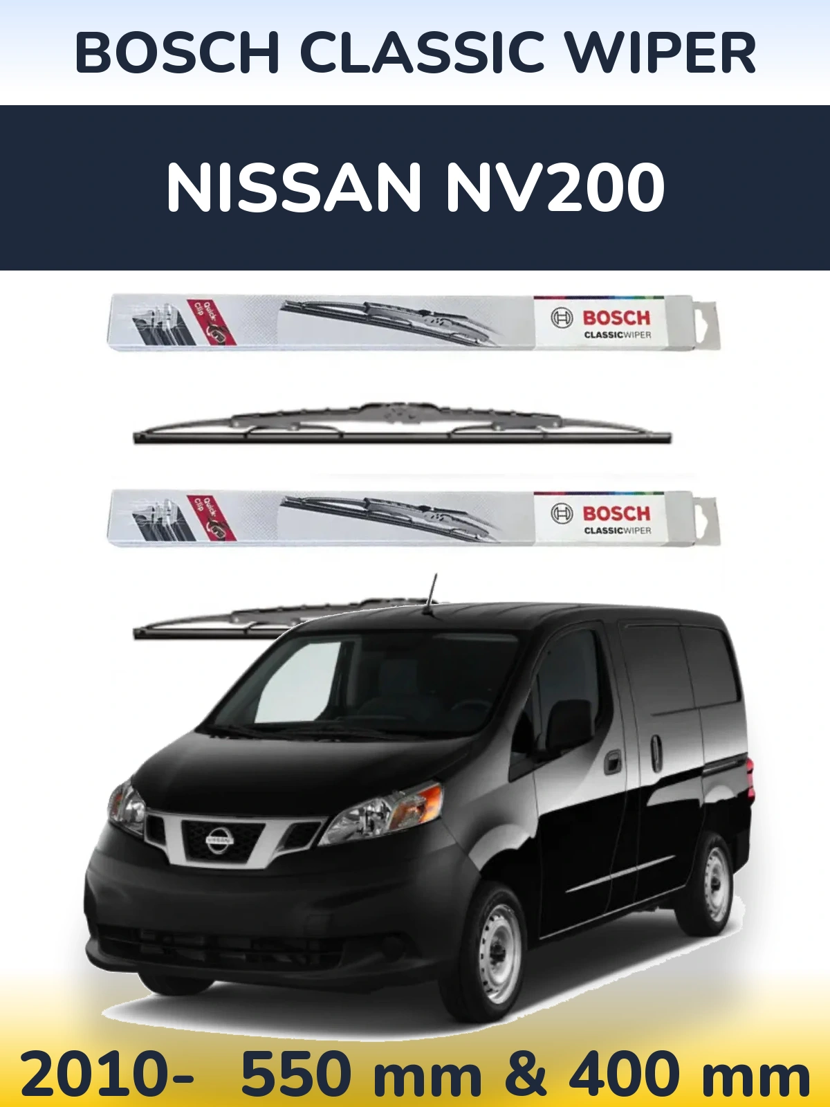 Torkarblad BOSCH Classic Wiper för Nissan NV200