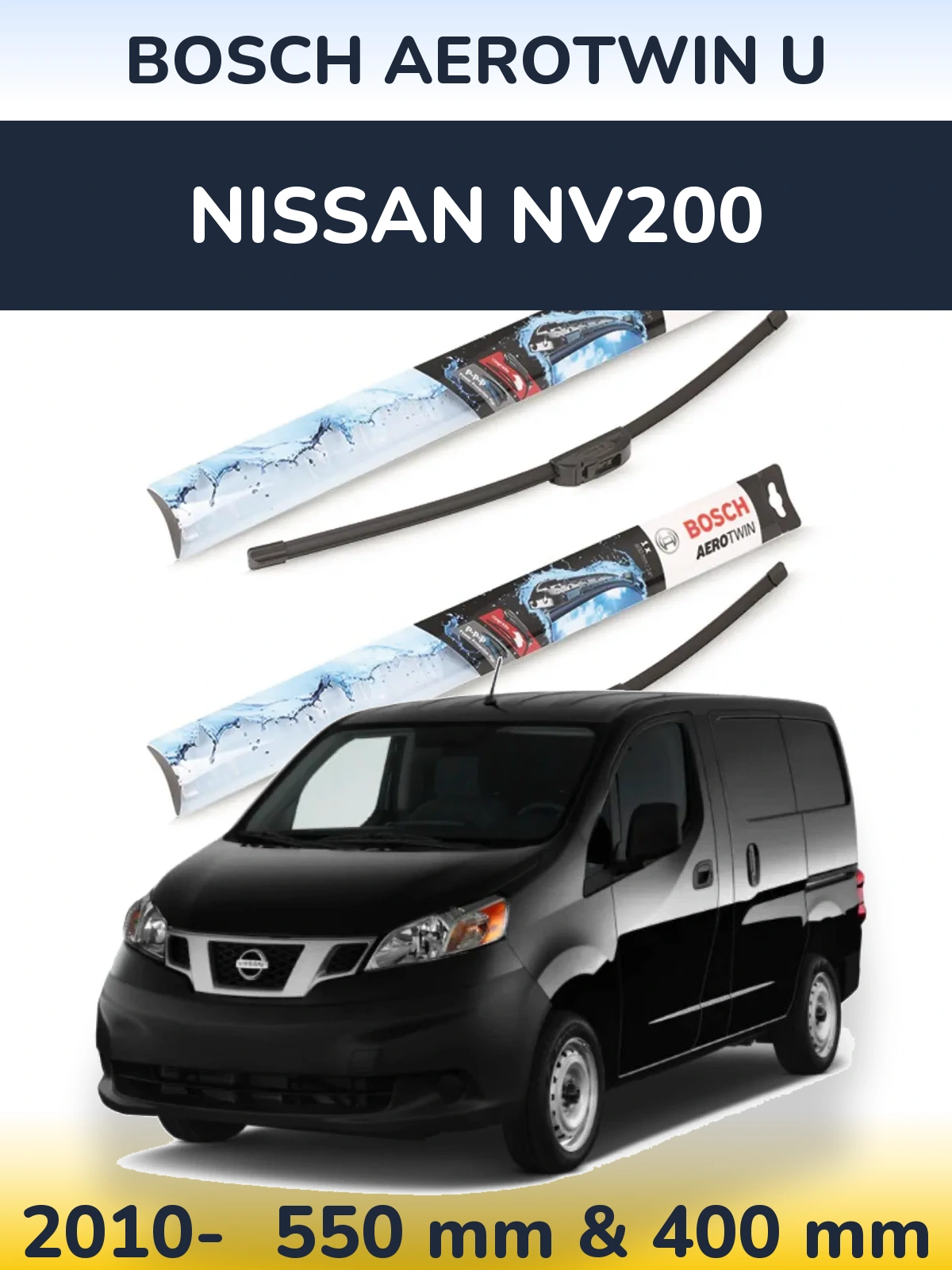 Torkarblad BOSCH AeroTwin U för Nissan NV200