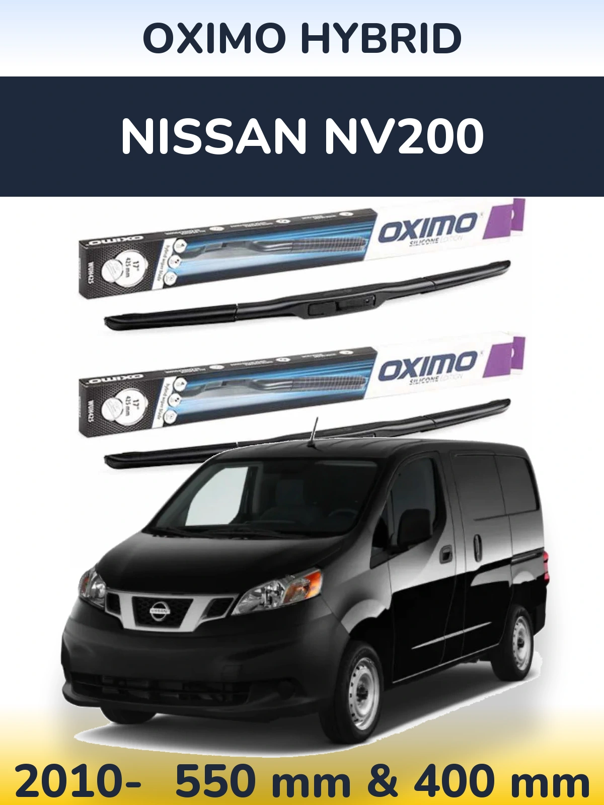 Torkarblad Oximo Hybrid för Nissan NV200