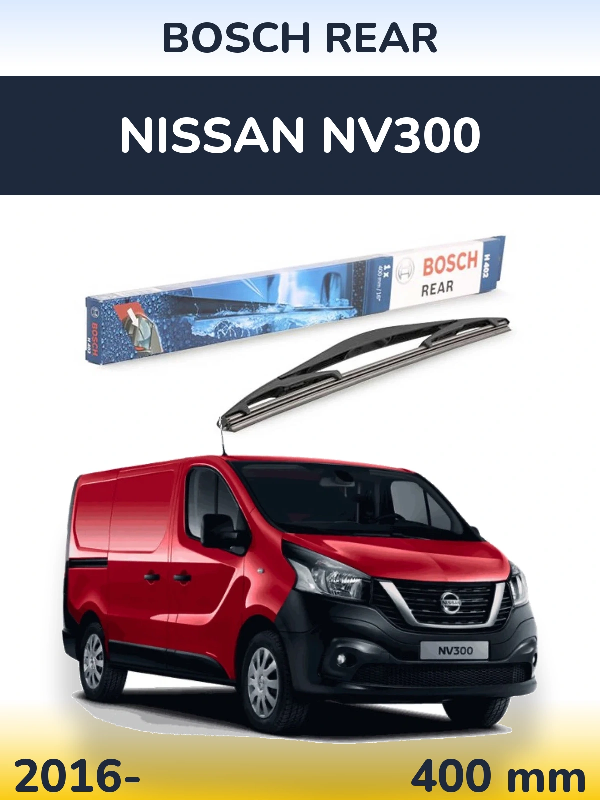 Torkarblad BOSCH Rear för Nissan NV300