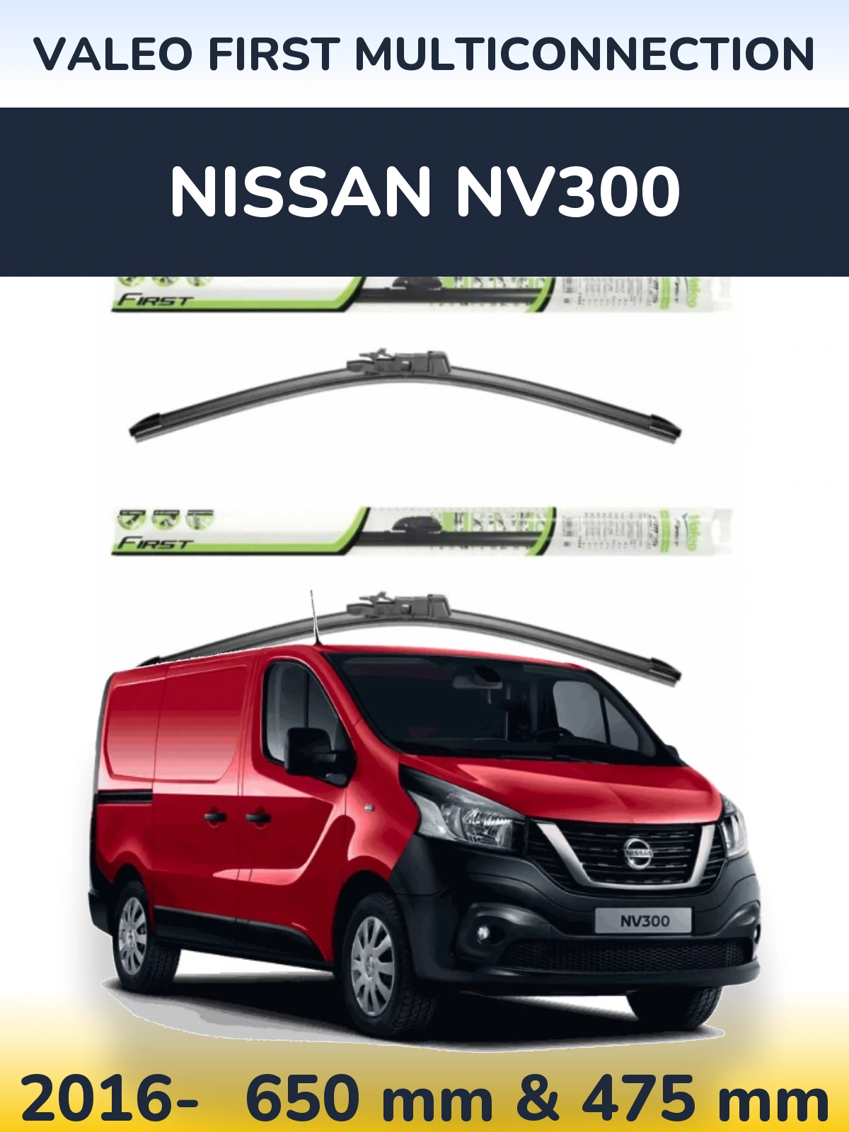 Torkarblad Valeo First MultiConnection för Nissan NV300