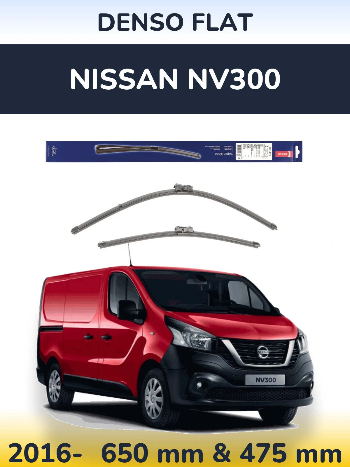 Torkarblad Denso Flat för Nissan NV300