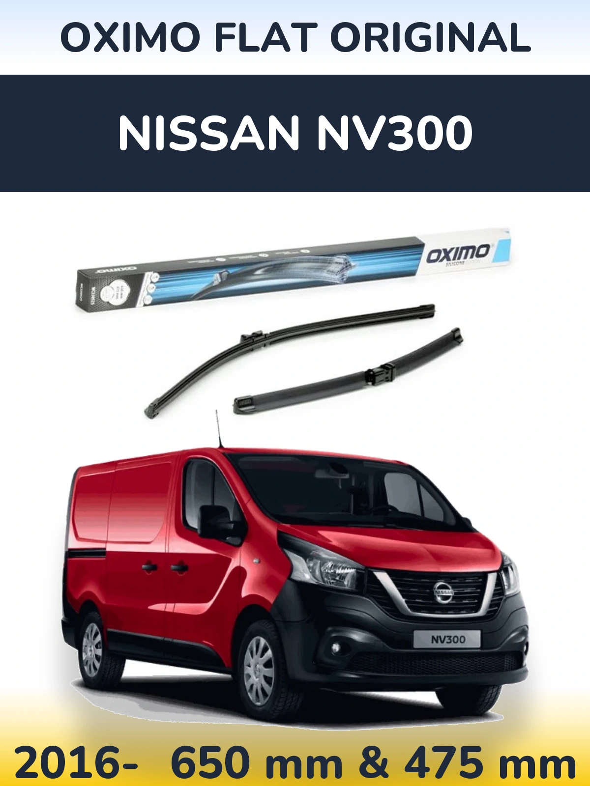 Torkarblad Oximo Flat Original för Nissan NV300