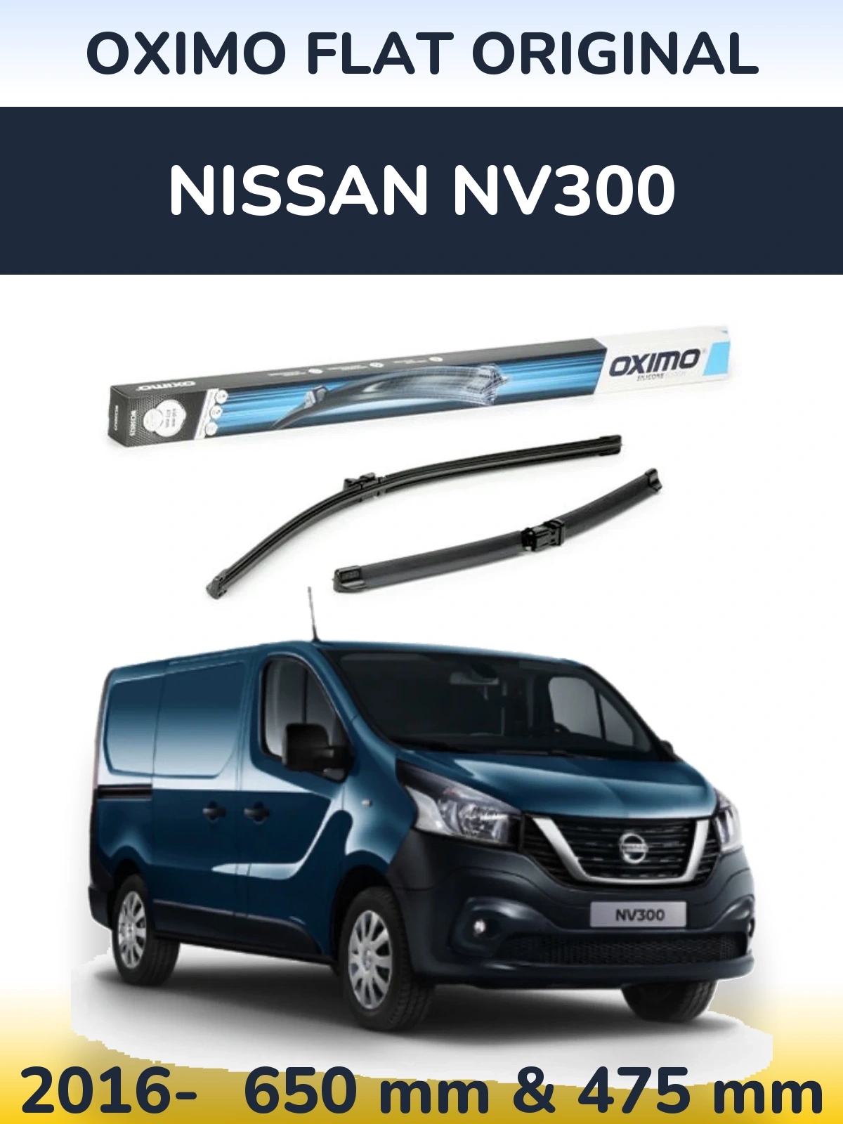 Torkarblad Oximo Flat Original för Nissan NV300