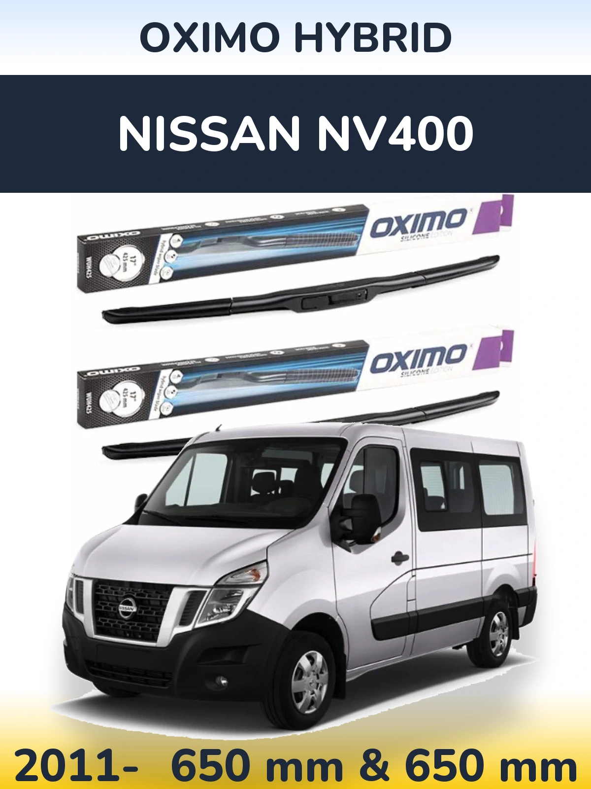 Torkarblad Oximo Hybrid för Nissan NV400