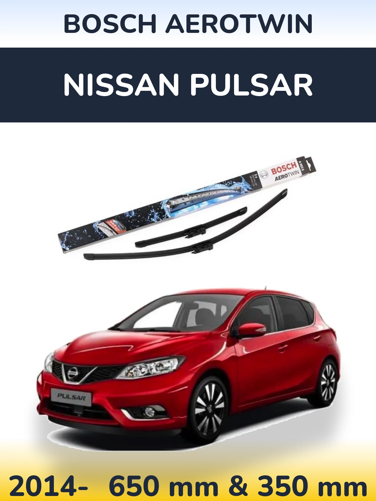 Torkarblad BOSCH AeroTwin för Nissan Pulsar