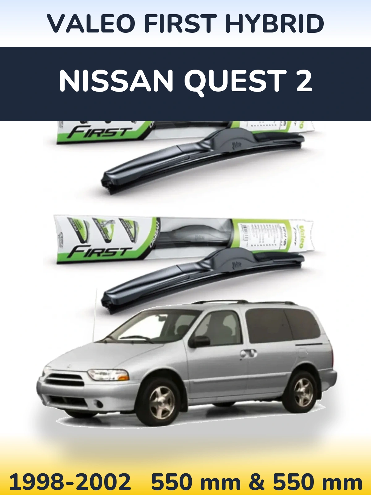Torkarblad Valeo First Hybrid för Nissan Quest 2