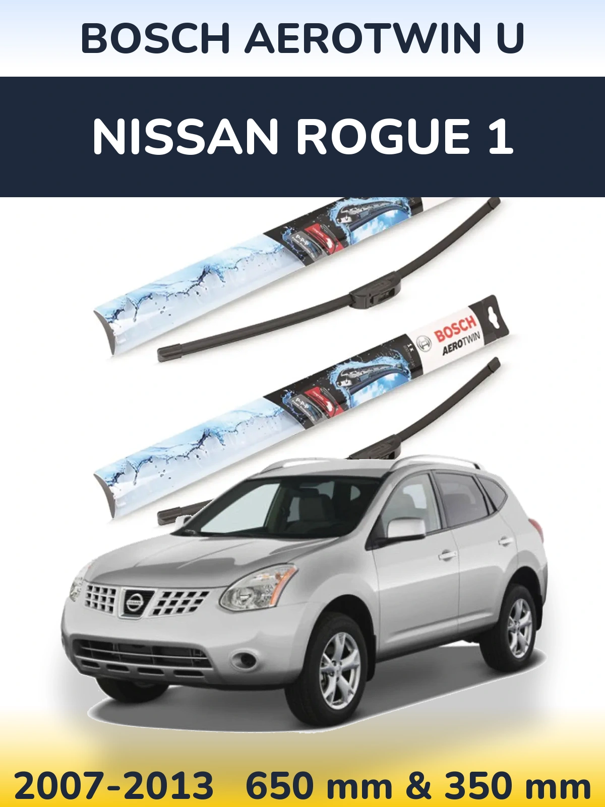 Torkarblad BOSCH AeroTwin U för Nissan Rogue 1