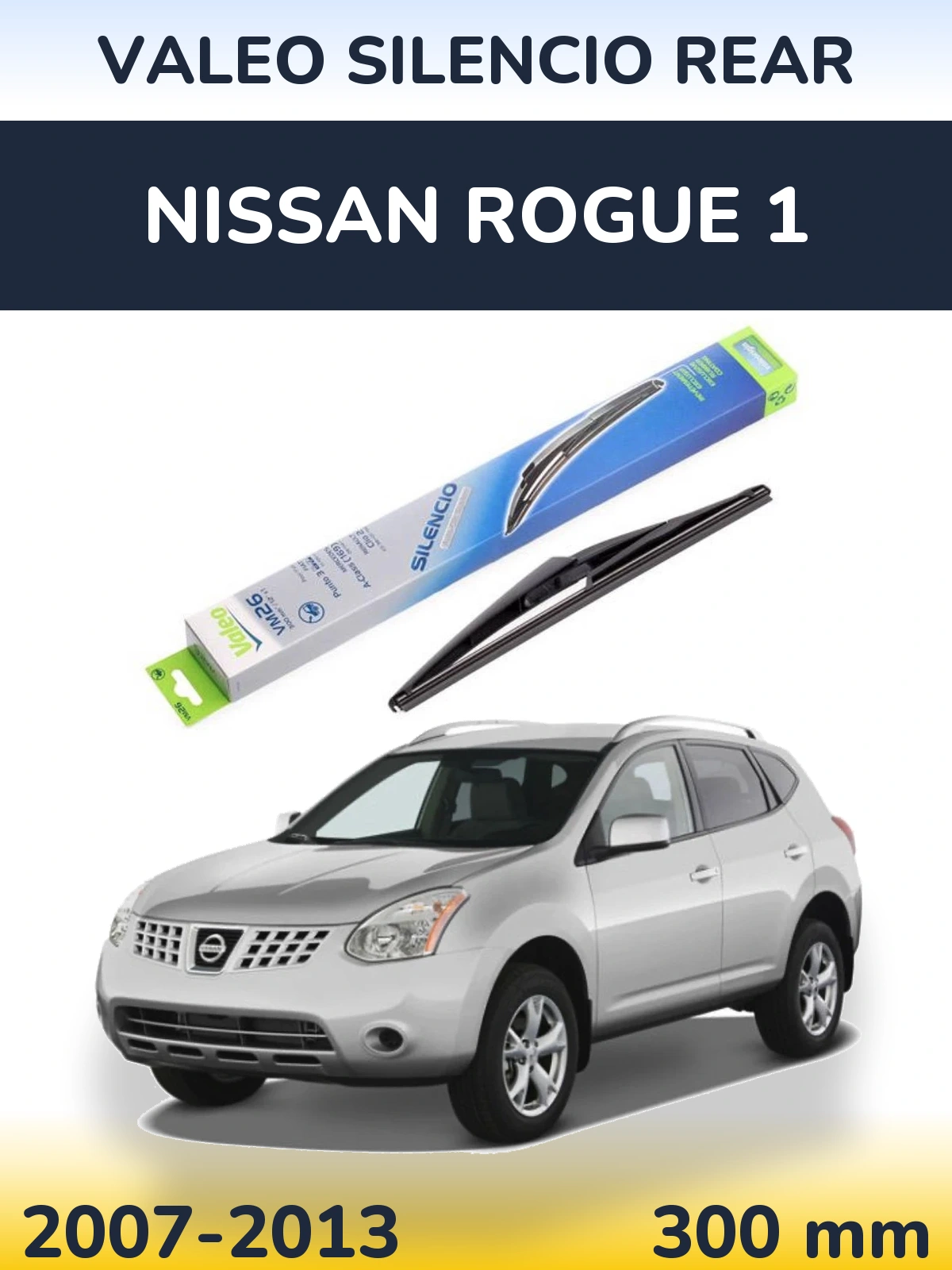 Torkarblad Valeo Silencio Rear för Nissan Rogue 1
