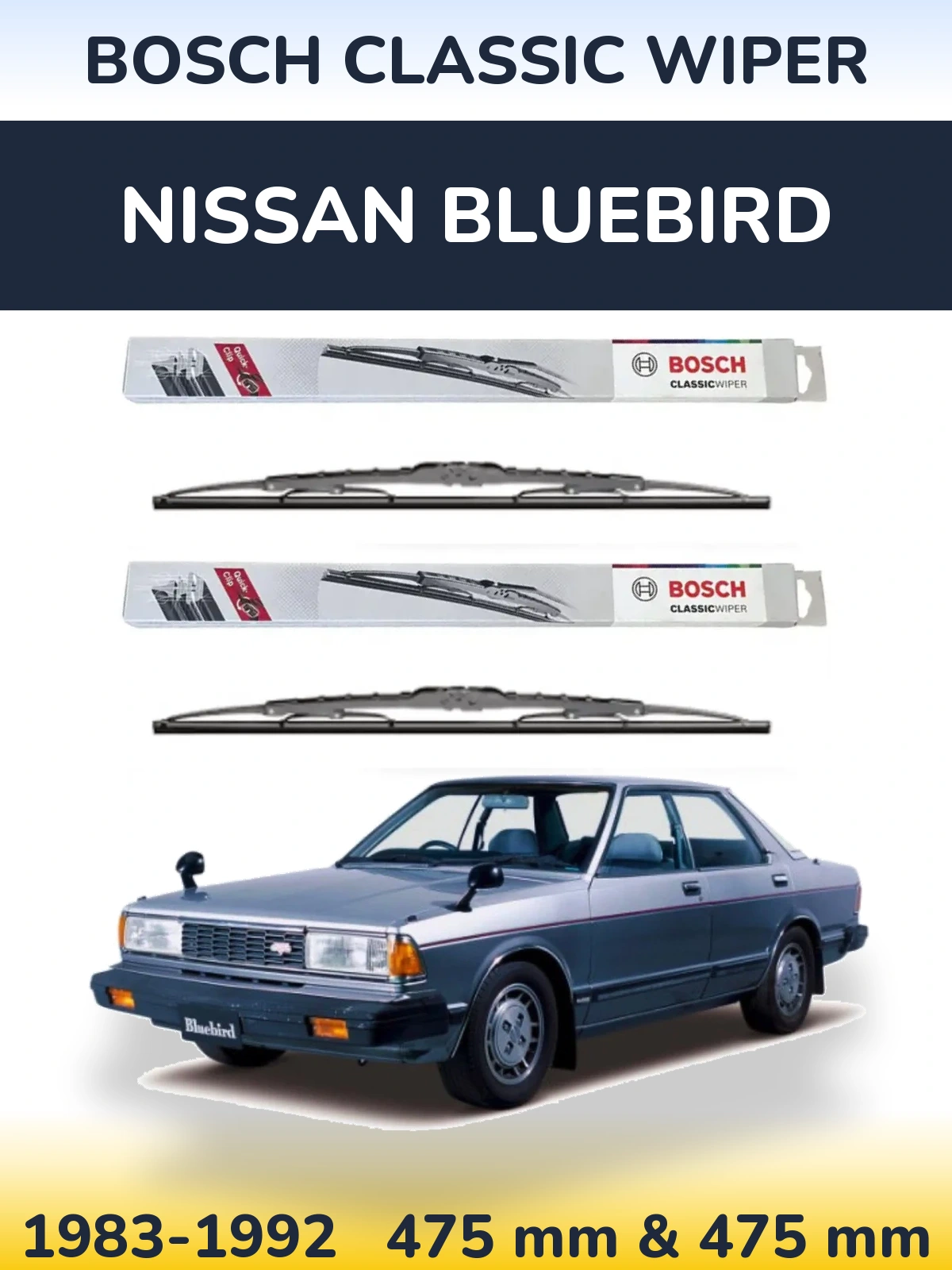Torkarblad BOSCH Classic Wiper för Nissan Bluebird