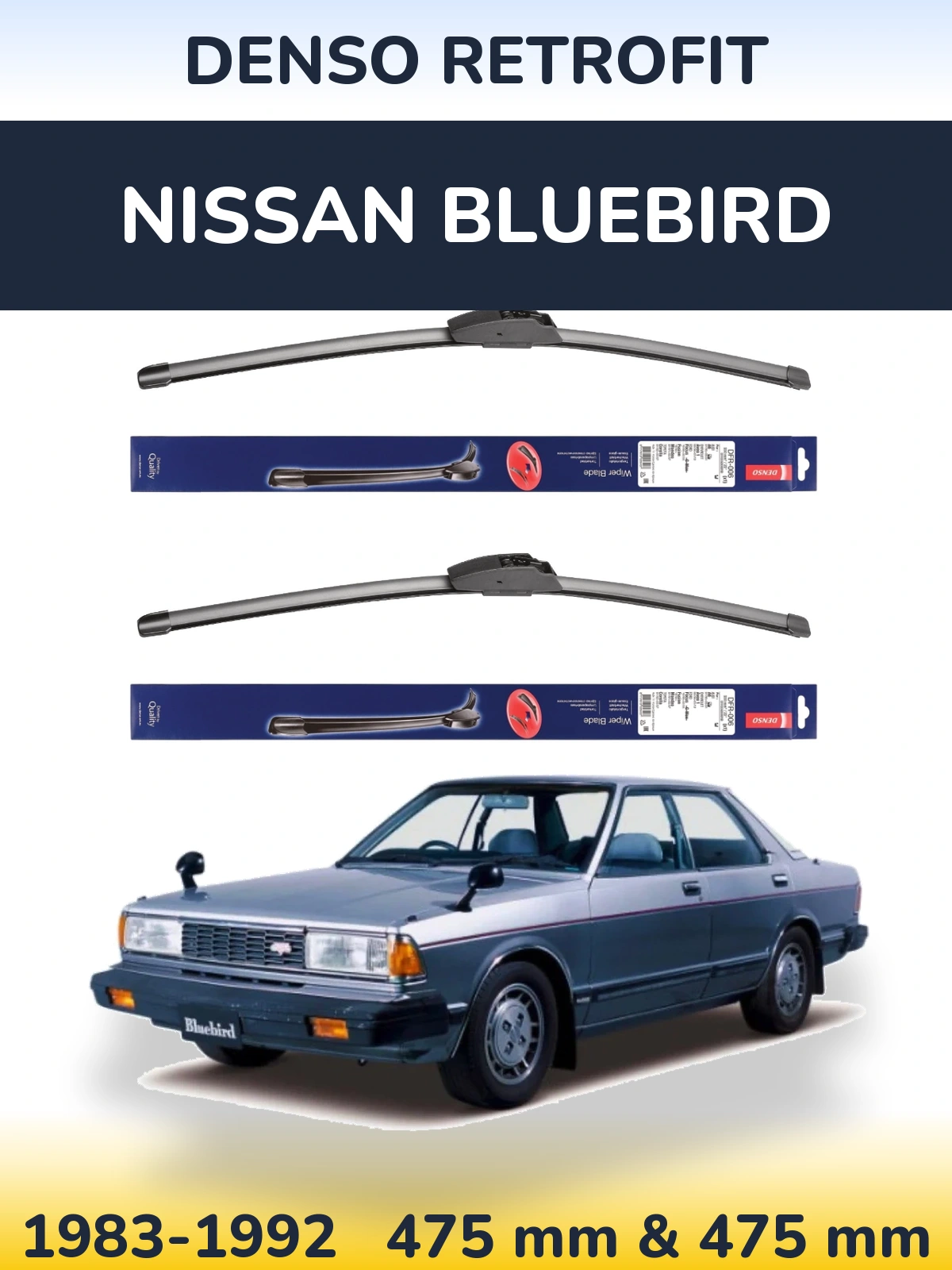 Torkarblad Denso Retrofit för Nissan Bluebird