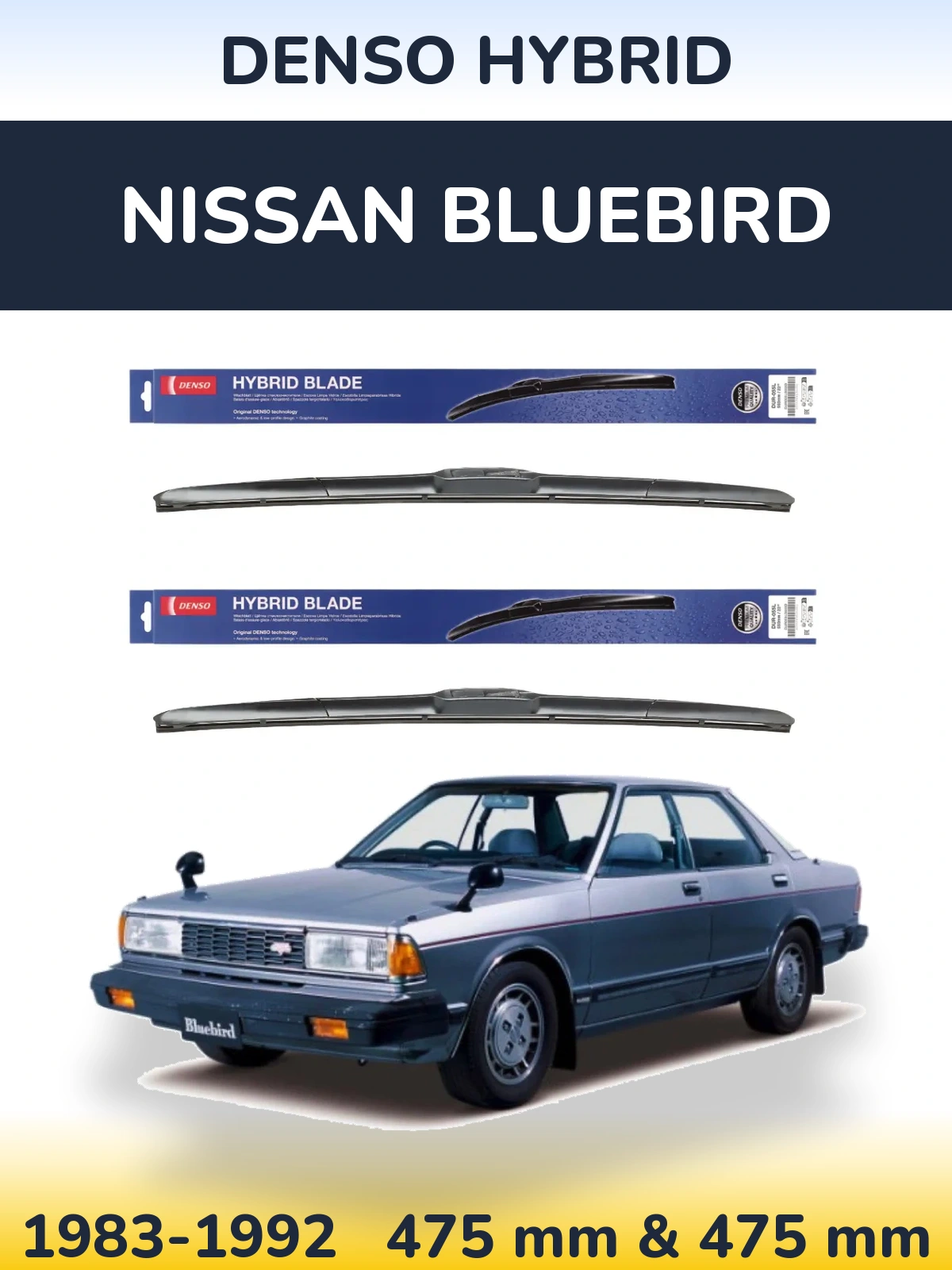Torkarblad Denso Hybrid för Nissan Bluebird