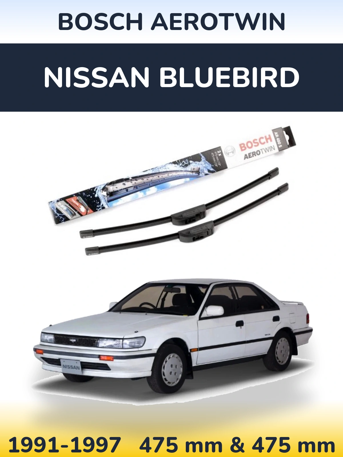 Torkarblad BOSCH AeroTwin för Nissan Bluebird