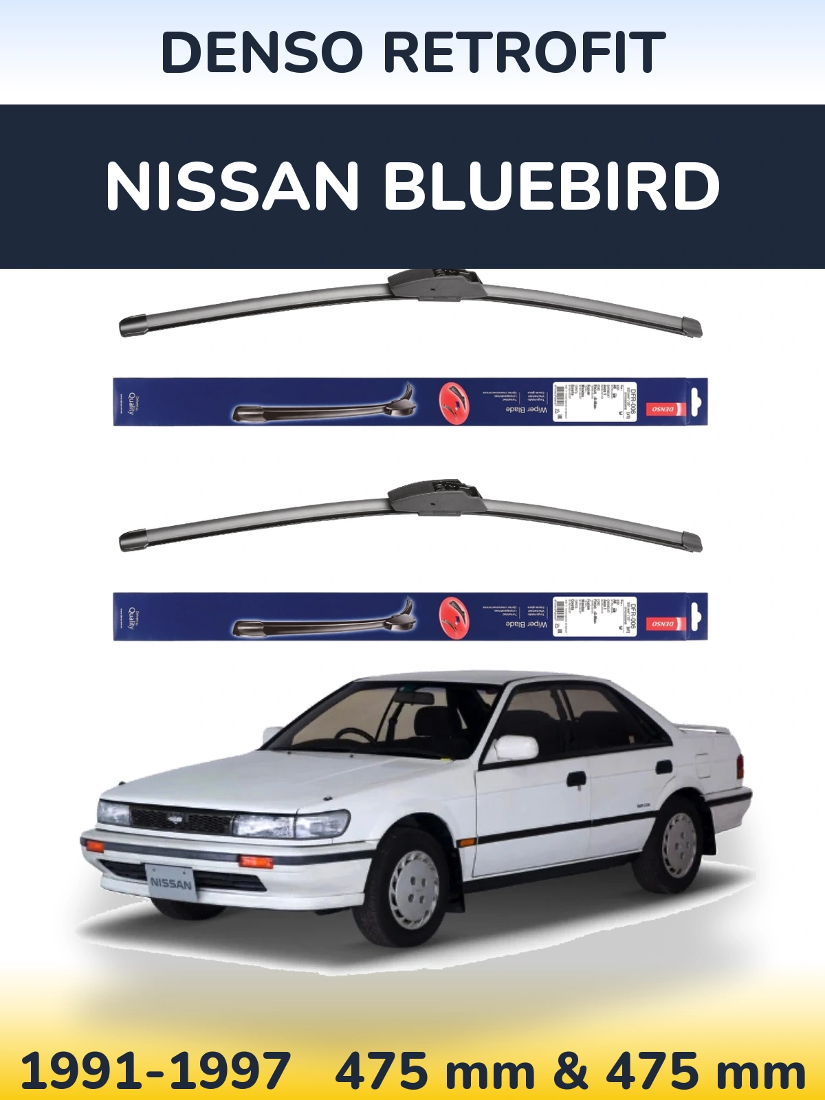 Torkarblad Denso Retrofit för Nissan Bluebird