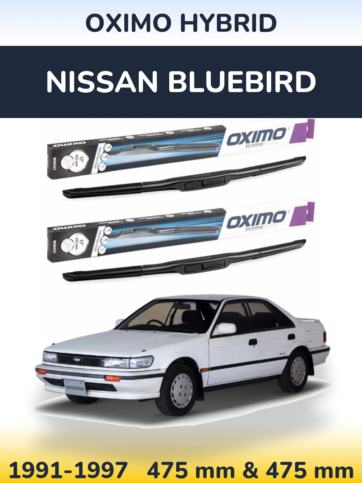 Torkarblad Oximo Hybrid för Nissan Bluebird