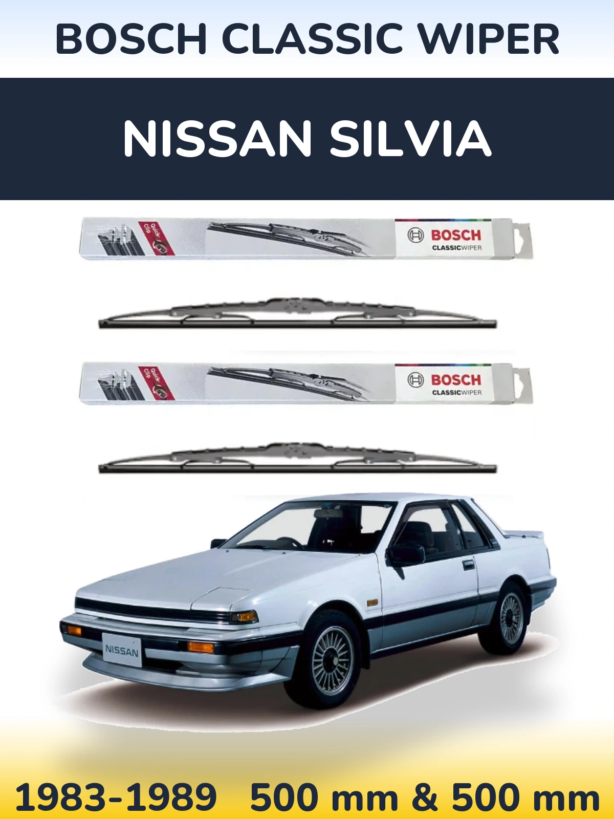 Torkarblad BOSCH Classic Wiper för Nissan Silvia