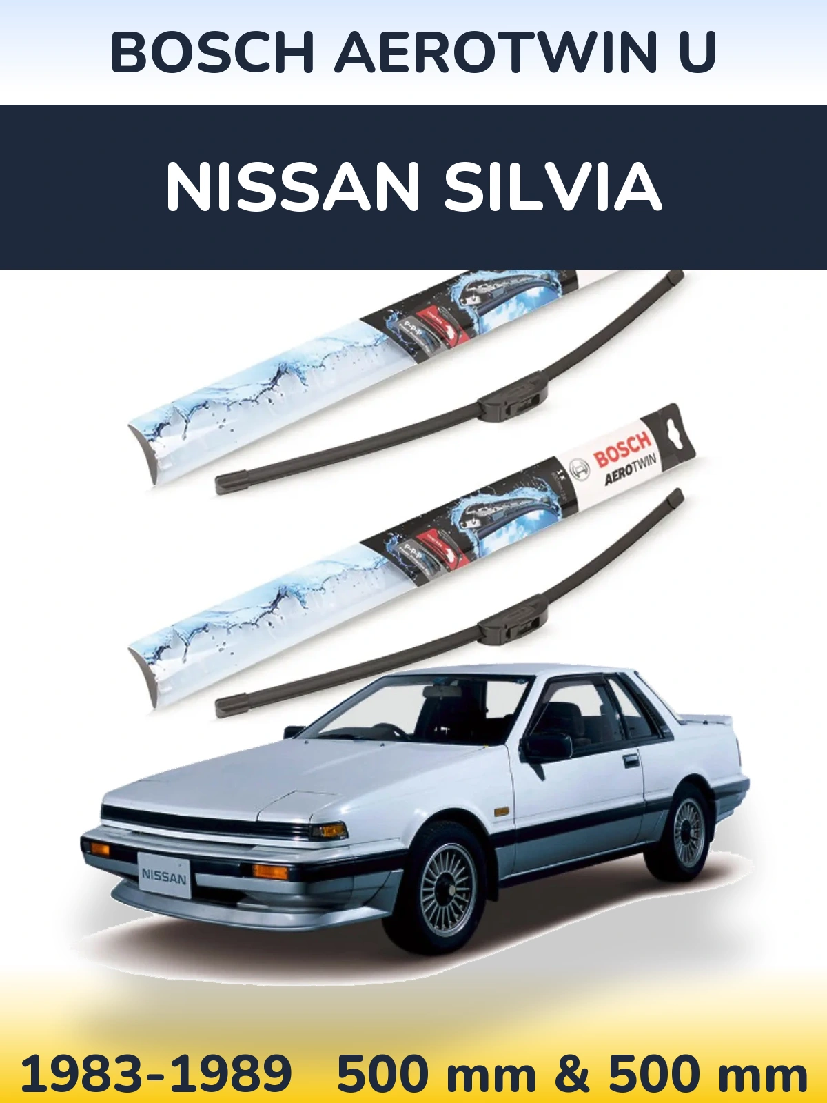 Torkarblad BOSCH AeroTwin U för Nissan Silvia
