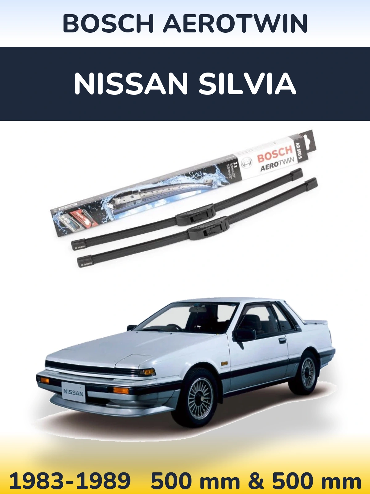 Torkarblad BOSCH AeroTwin för Nissan Silvia