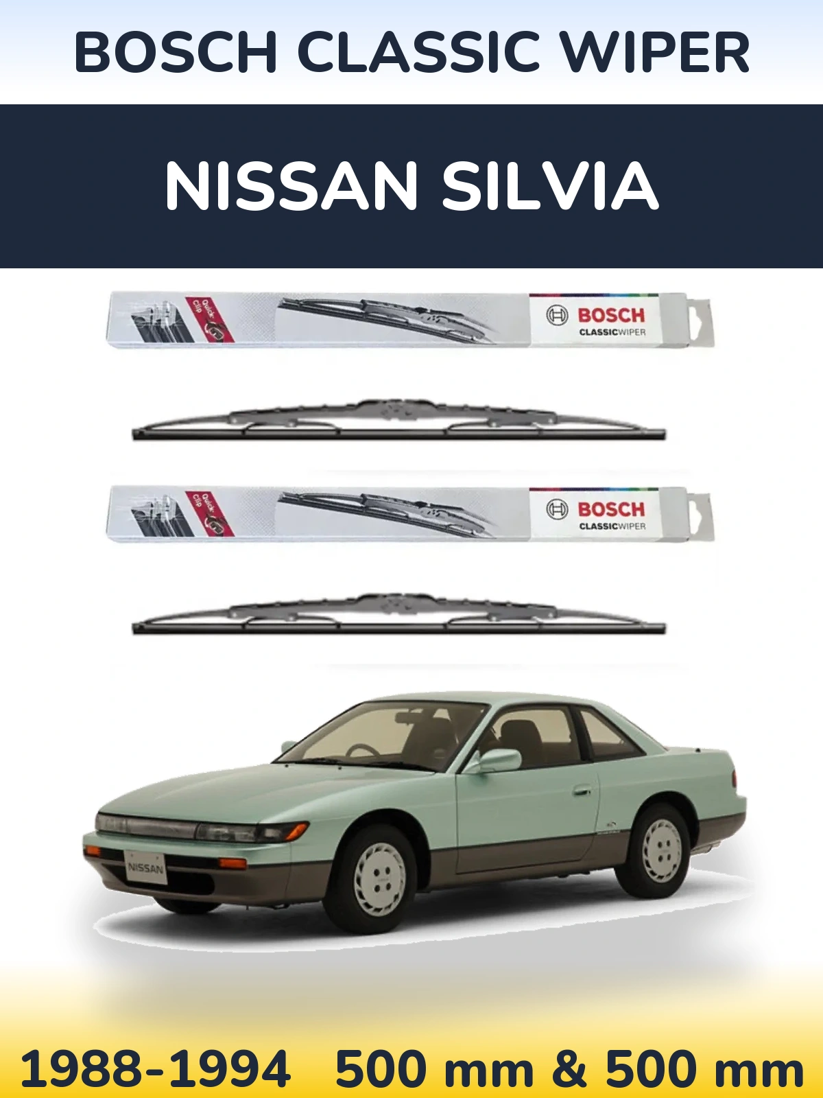 Torkarblad BOSCH Classic Wiper för Nissan Silvia