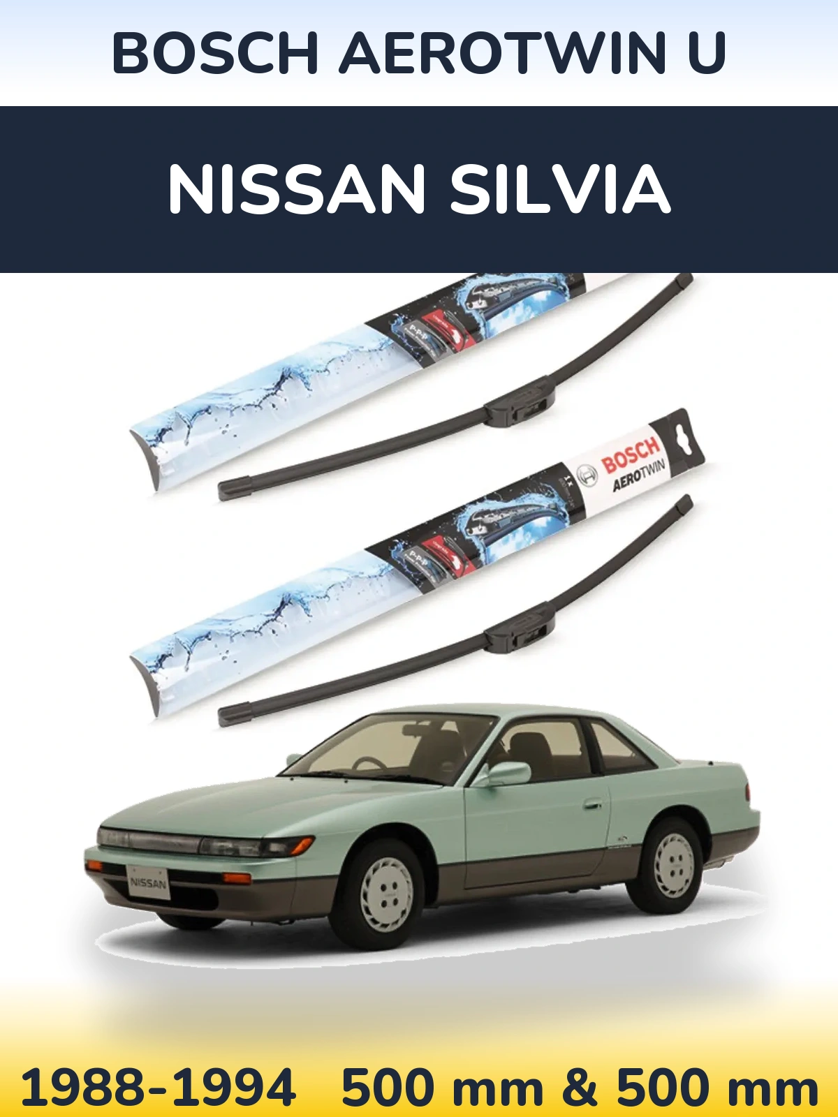 Torkarblad BOSCH AeroTwin U för Nissan Silvia