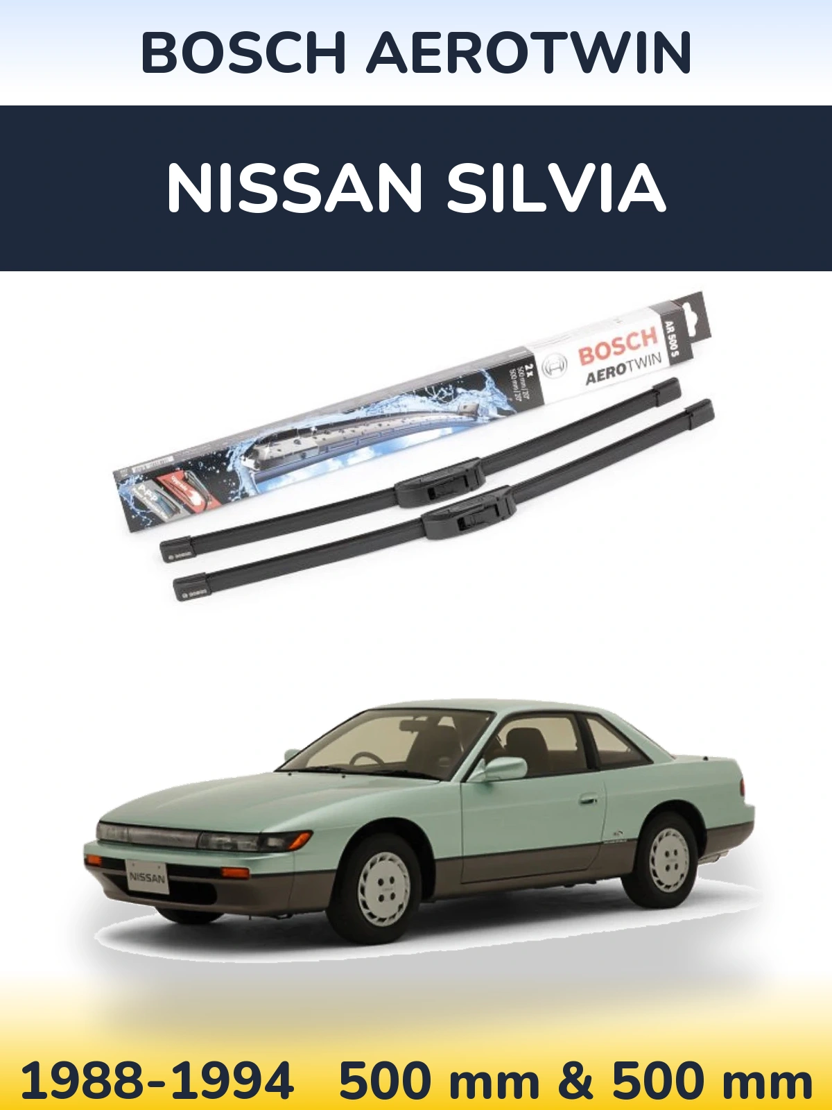 Torkarblad BOSCH AeroTwin för Nissan Silvia