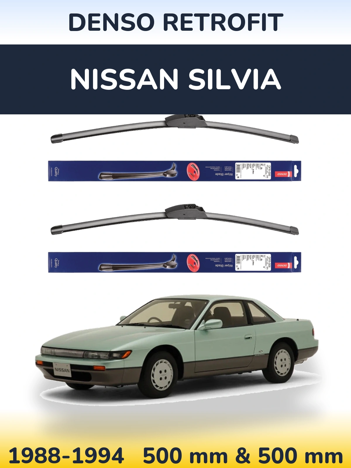 Torkarblad Denso Retrofit för Nissan Silvia