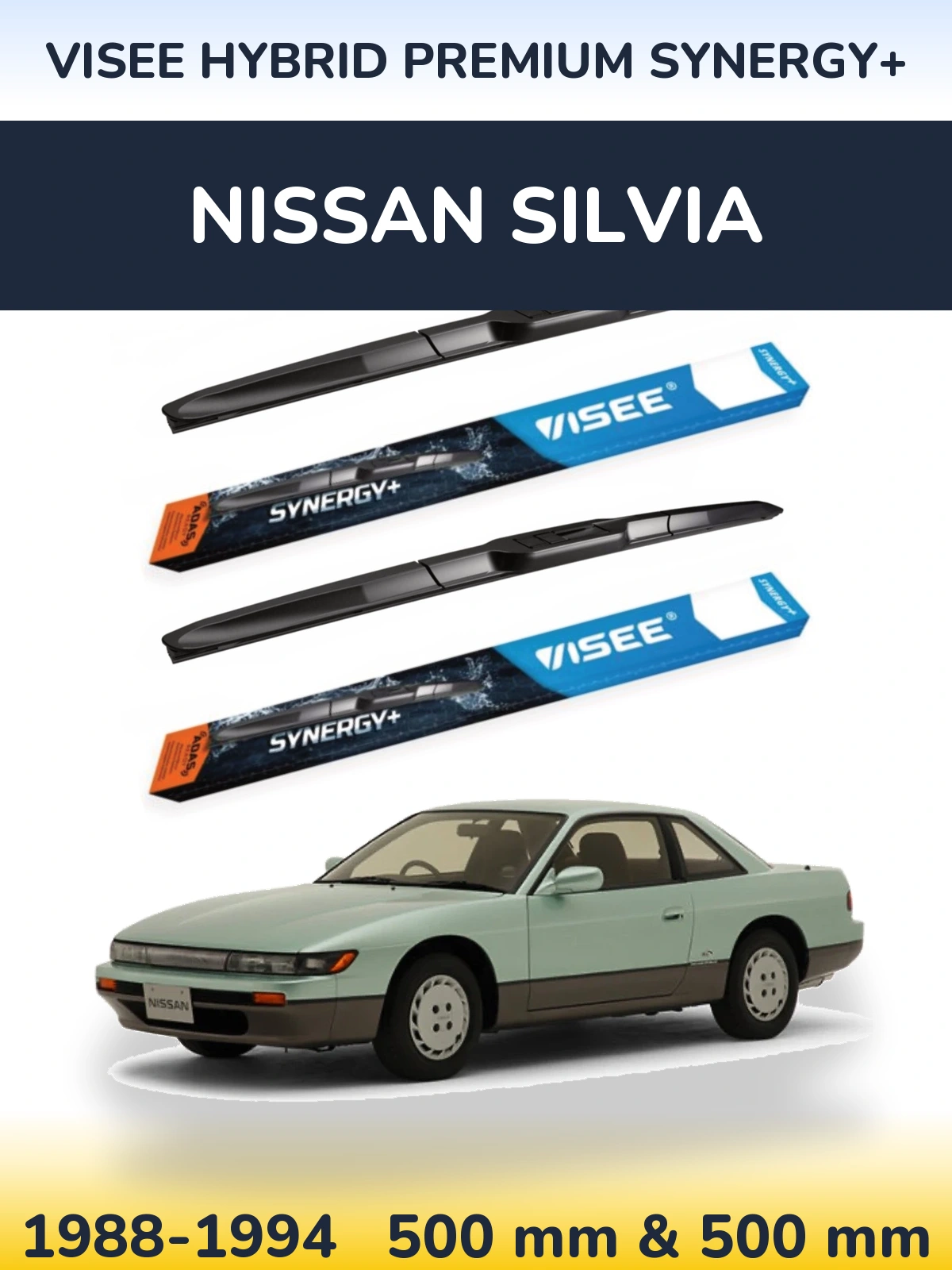 Torkarblad VISEE HYBRID PREMIUM SYNERGY+ för Nissan Silvia