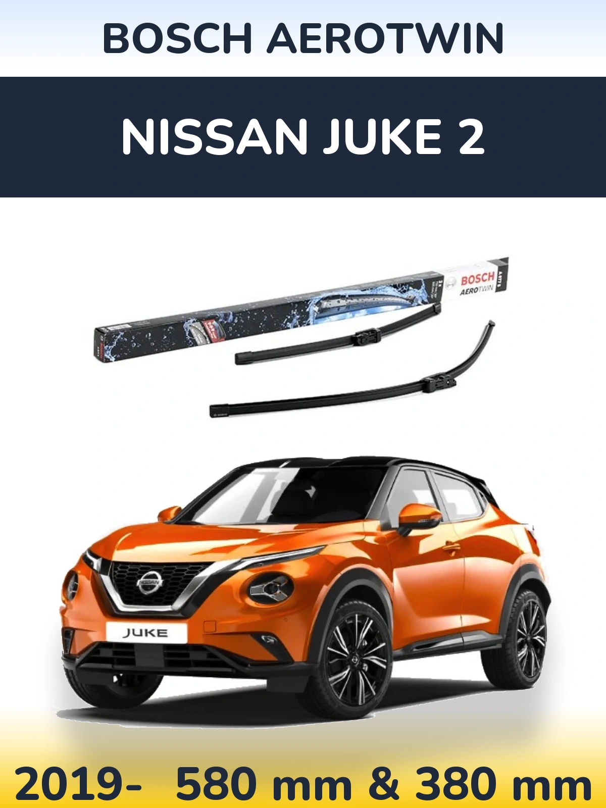 Torkarblad BOSCH AeroTwin för Nissan Juke 2