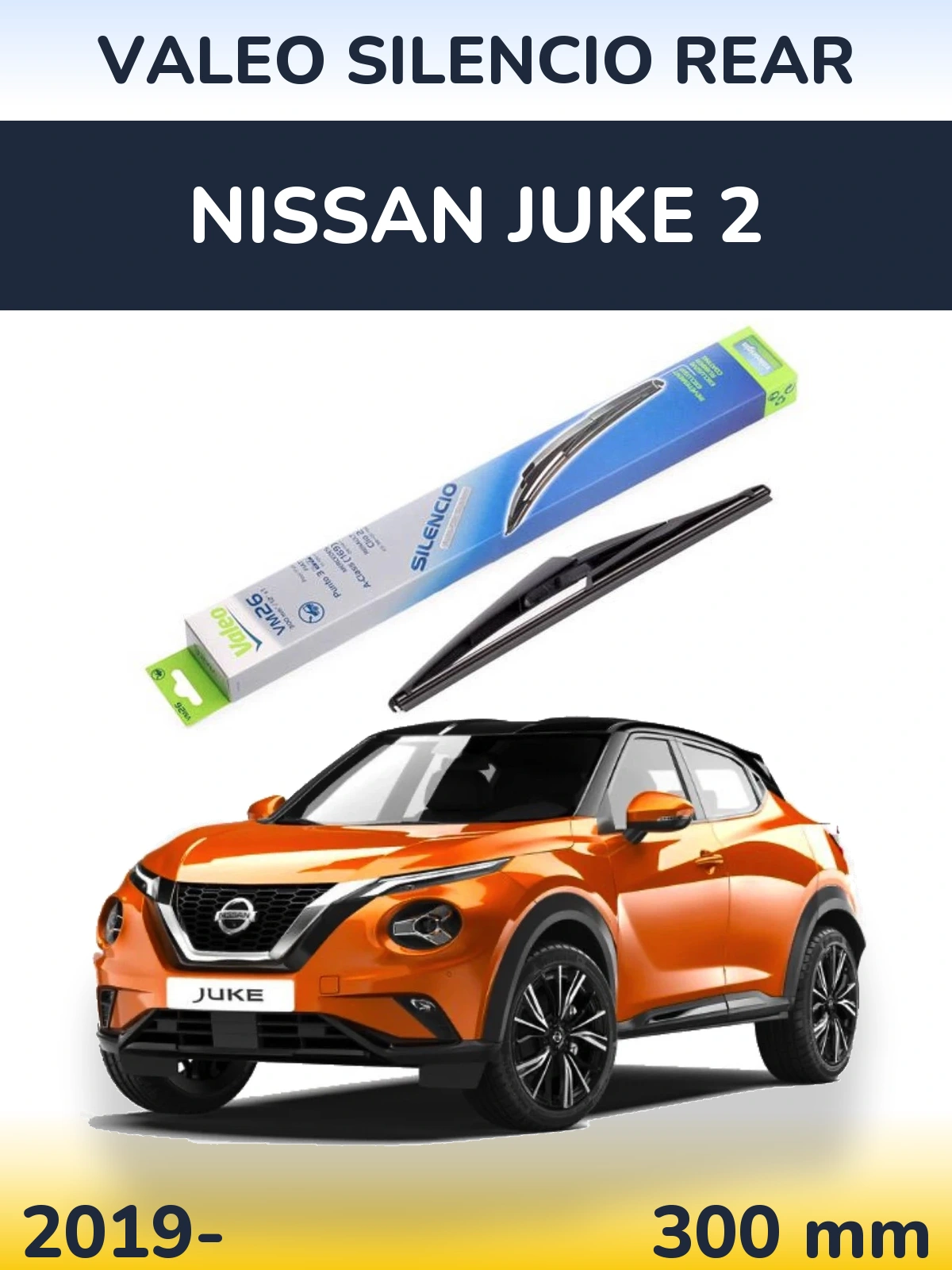 Torkarblad Valeo Silencio Rear för Nissan Juke 2