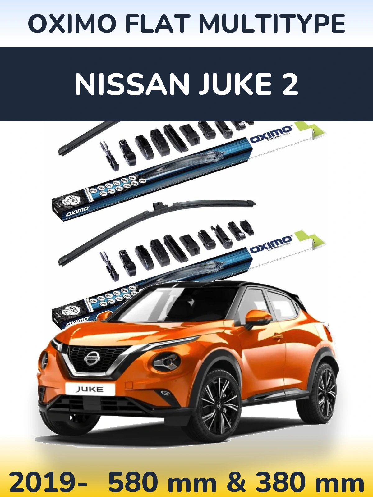 Torkarblad Oximo Flat MultiType för Nissan Juke 2