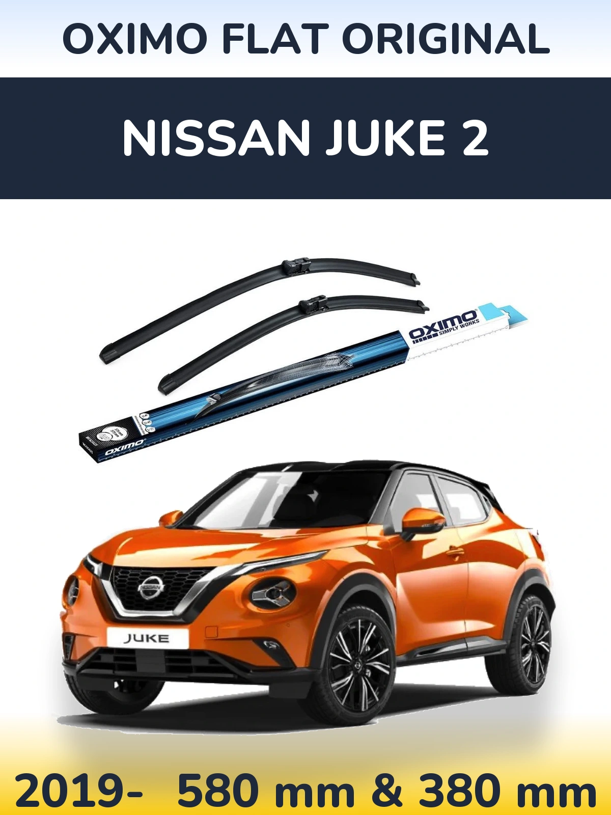 Torkarblad Oximo Flat Original för Nissan Juke 2